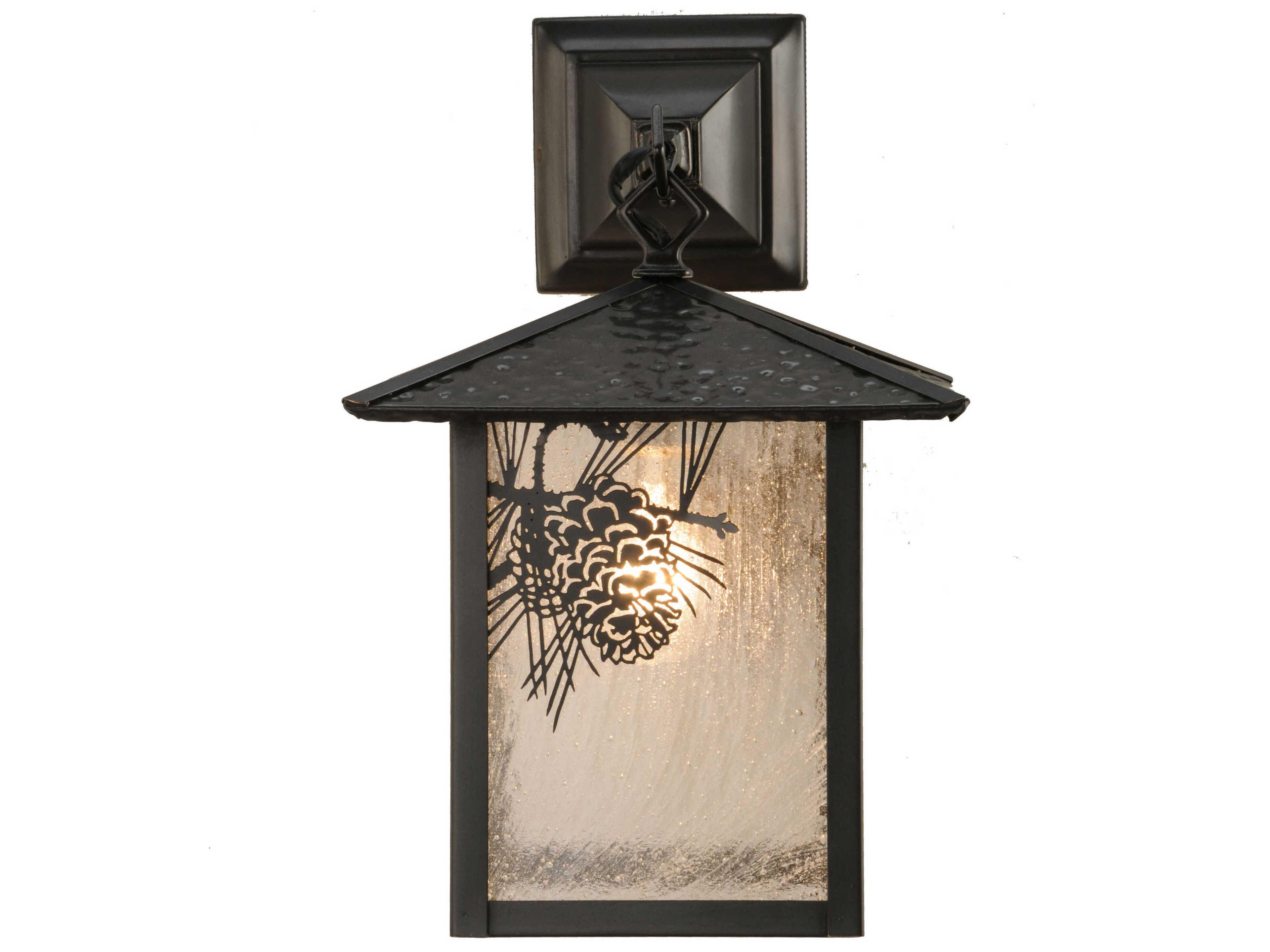 Meyda Seneca Winter Pine Outdoor Wall Light