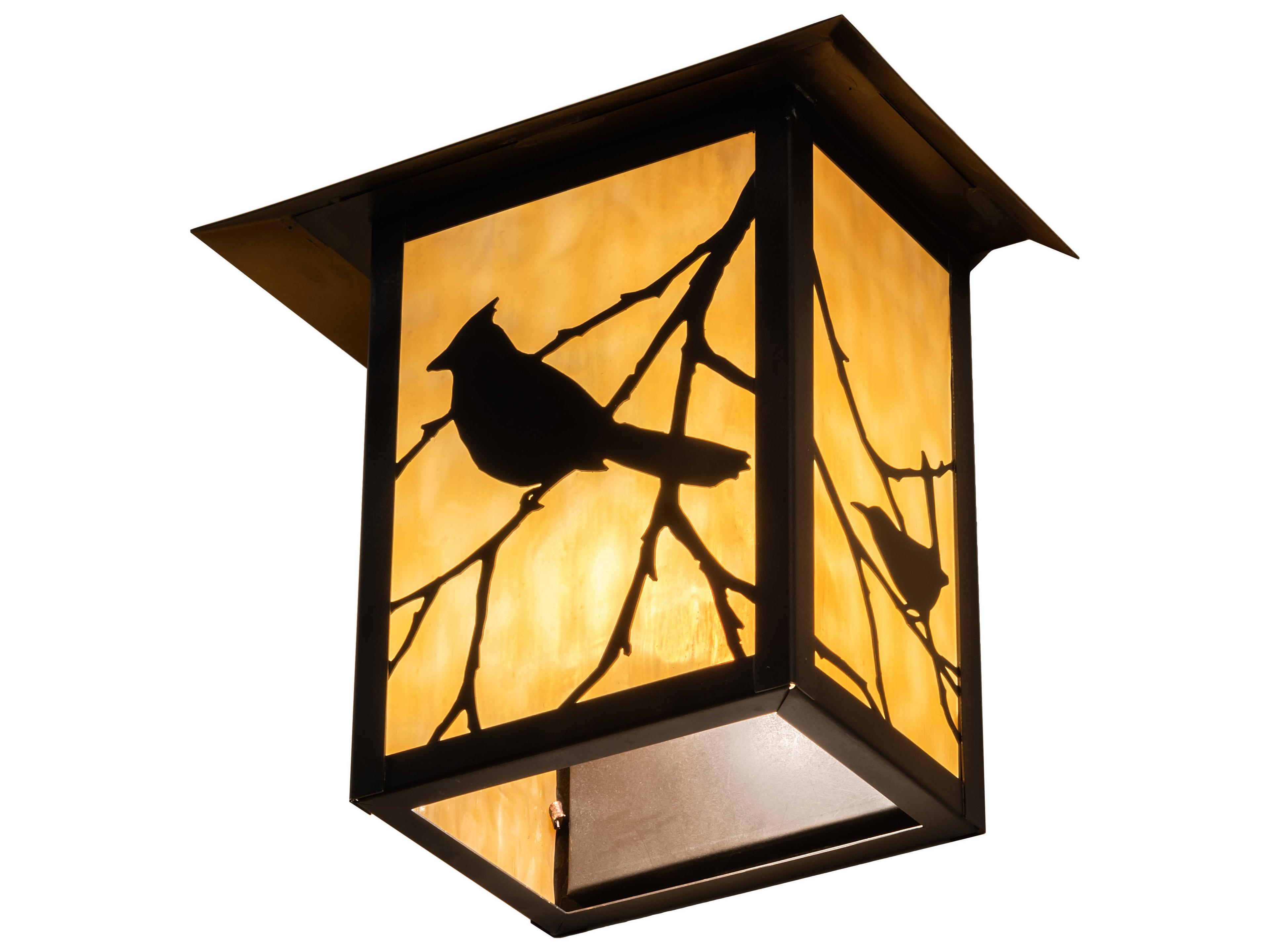 Meyda Seneca Song Bird 1 - Light Glass Outdoor Wall Light