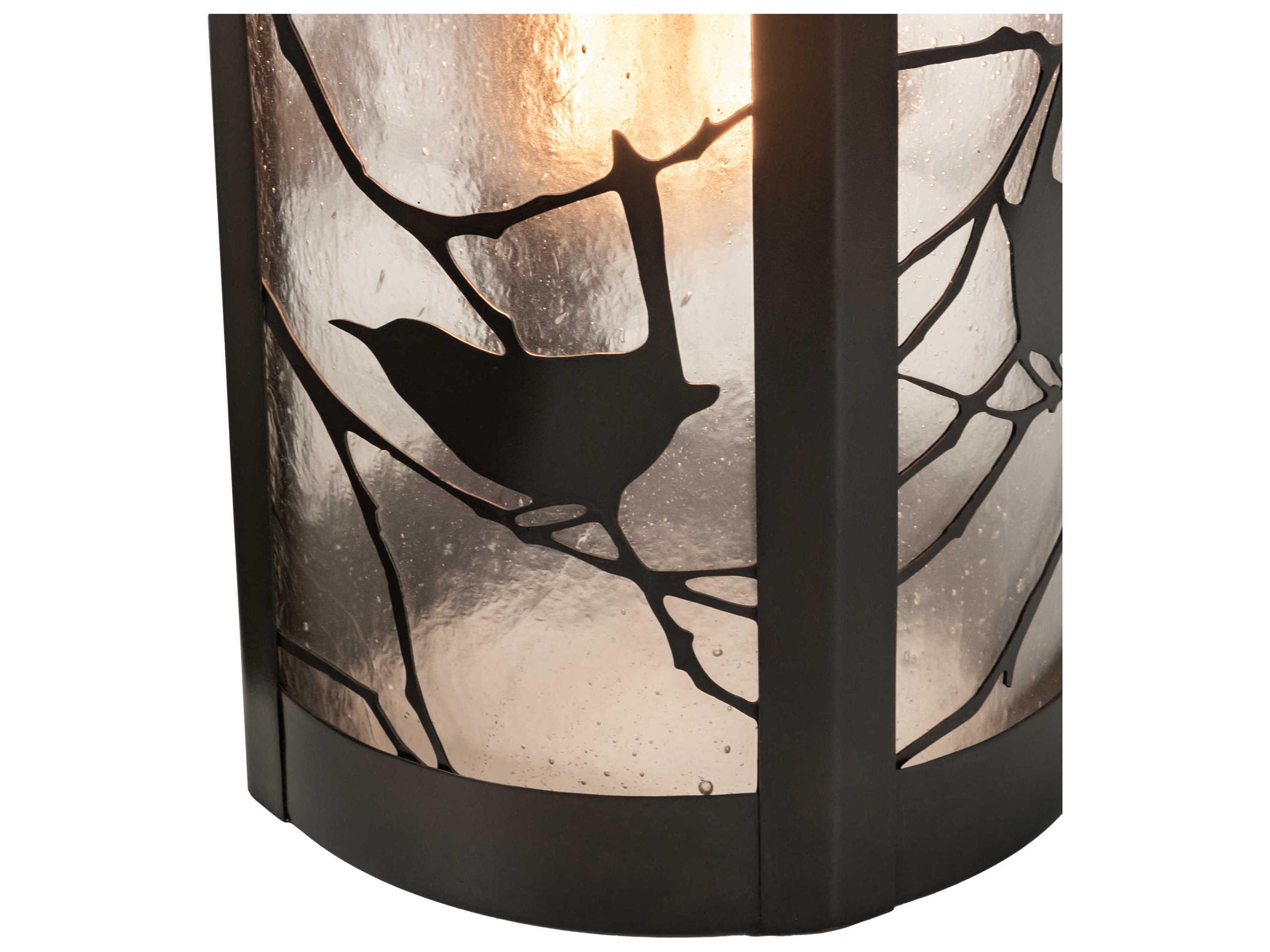 Meyda Fulton 1 - Light Glass Rustic Lodge Outdoor Hanging Light