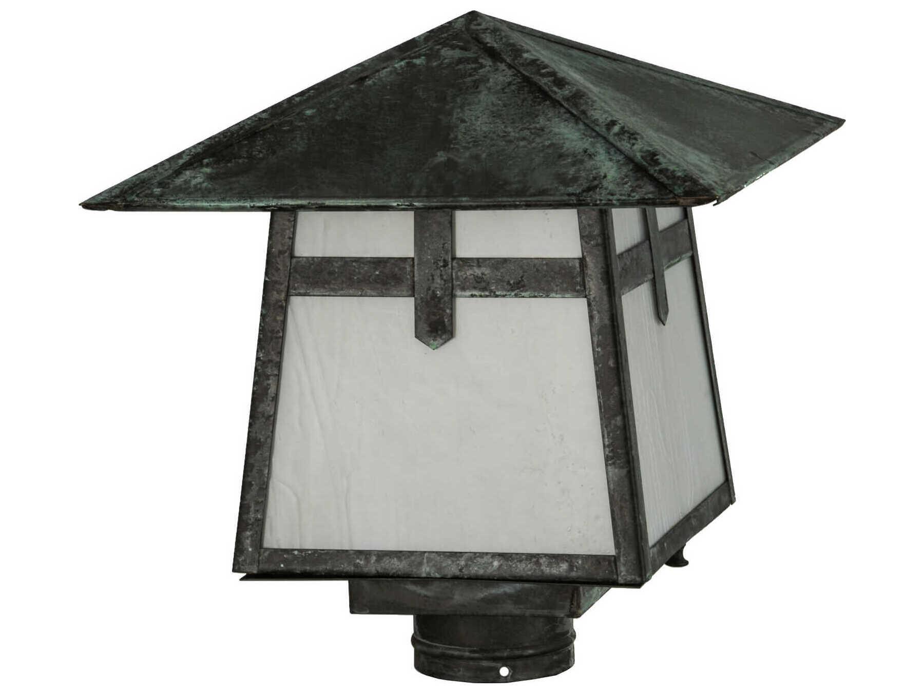 Meyda Stillwater Cross Mission 1 - Light Outdoor Post Light