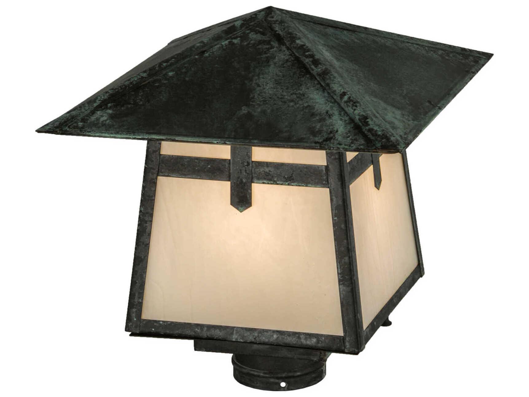 Meyda Stillwater Cross Mission 1 - Light Outdoor Post Light