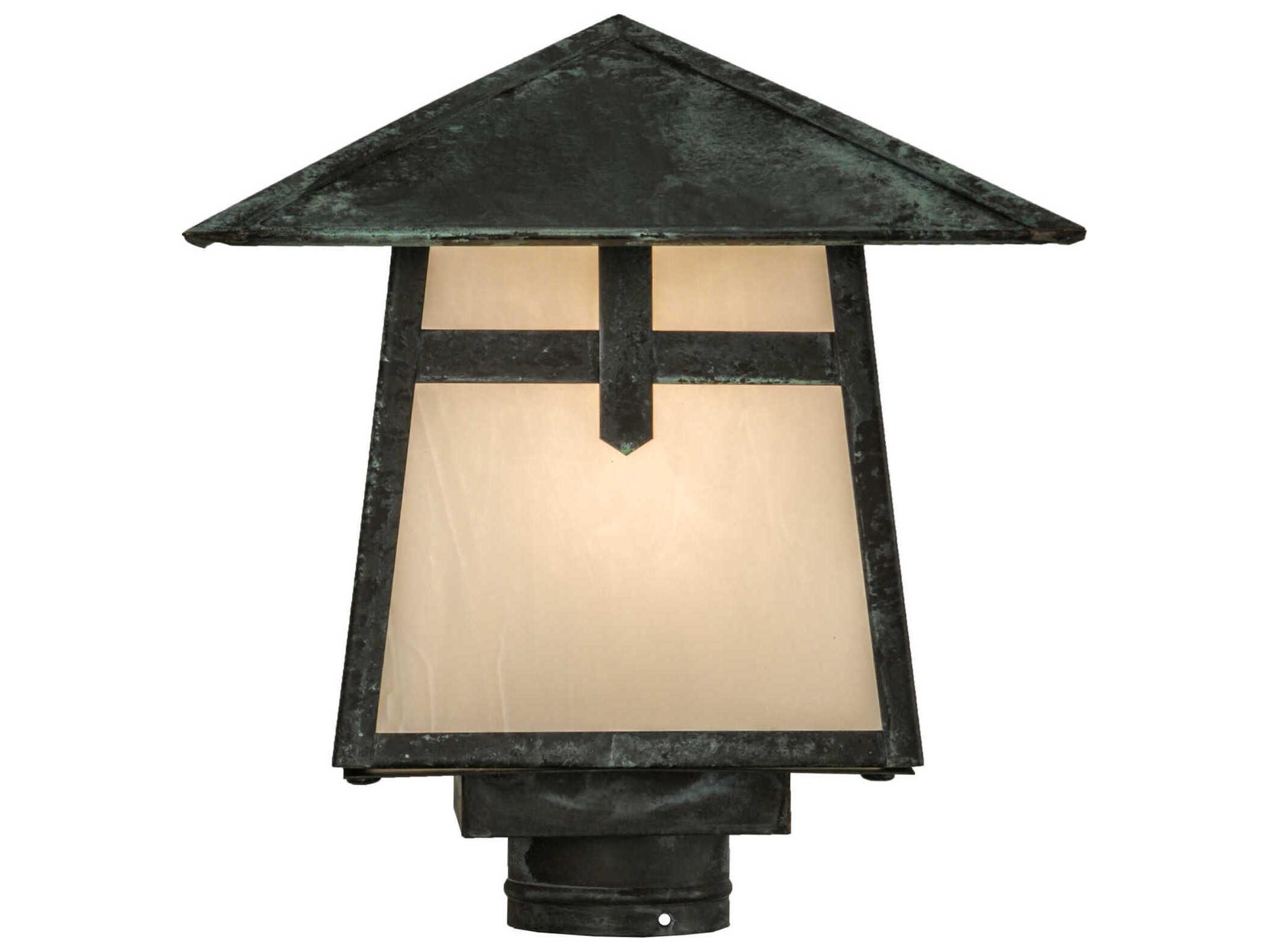 Meyda Stillwater Cross Mission 1 - Light Outdoor Post Light