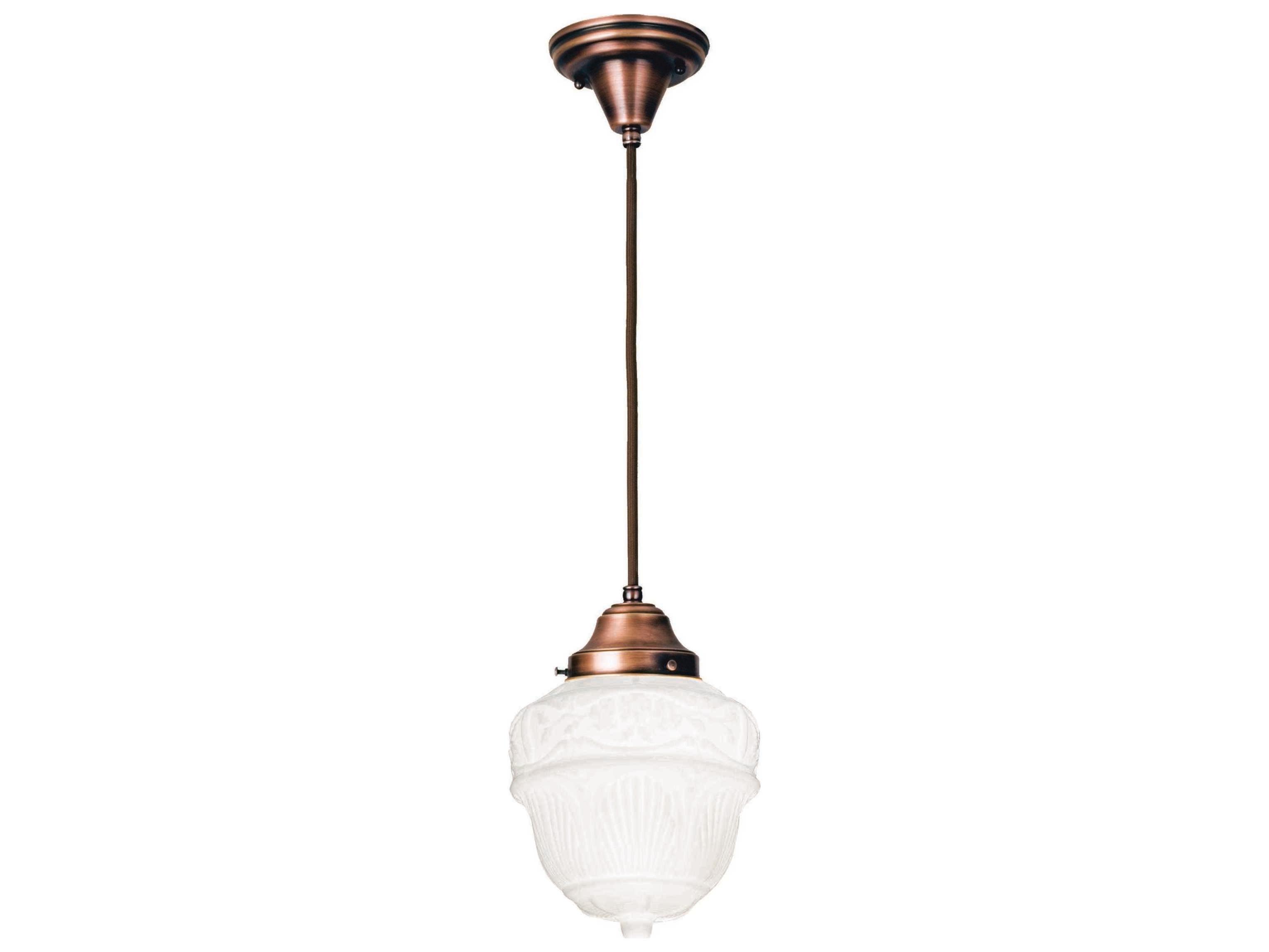 Meyda Revival 1-Light Copper Traditional Mini Pendant