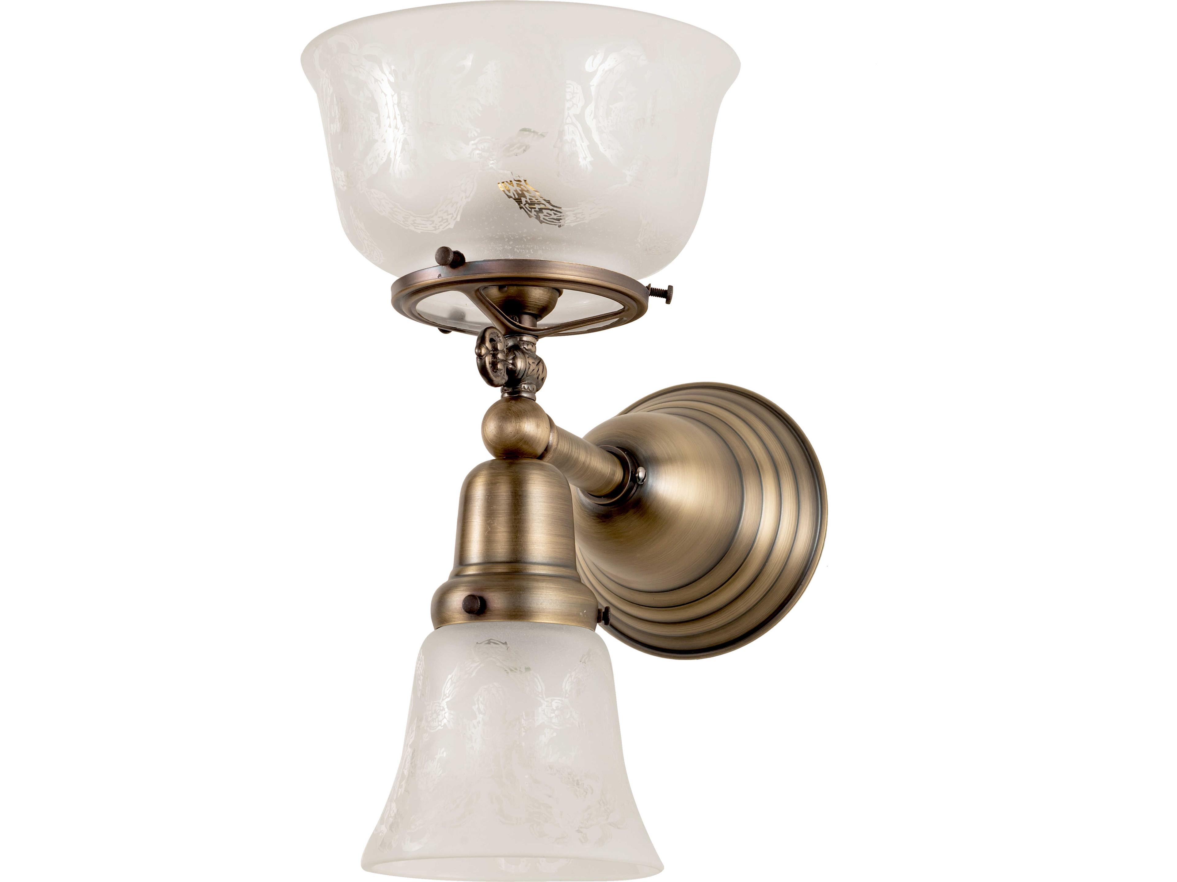 Meyda Revival 2-Light Brass Traditional Wall Sconce