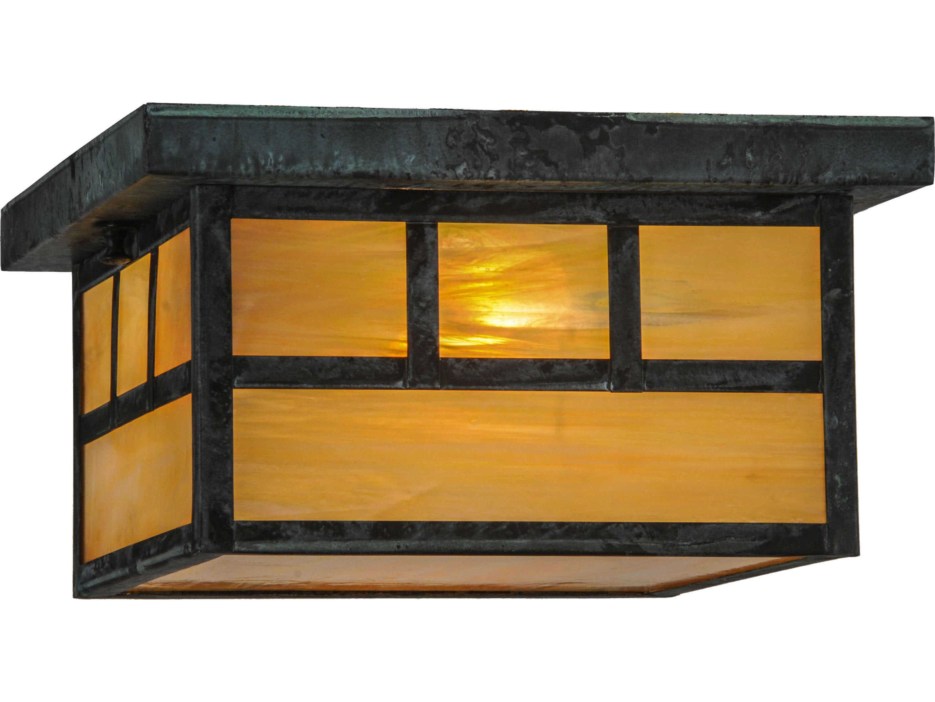 Meyda Hyde Park Double Bar Mission Outdoor Ceiling Light