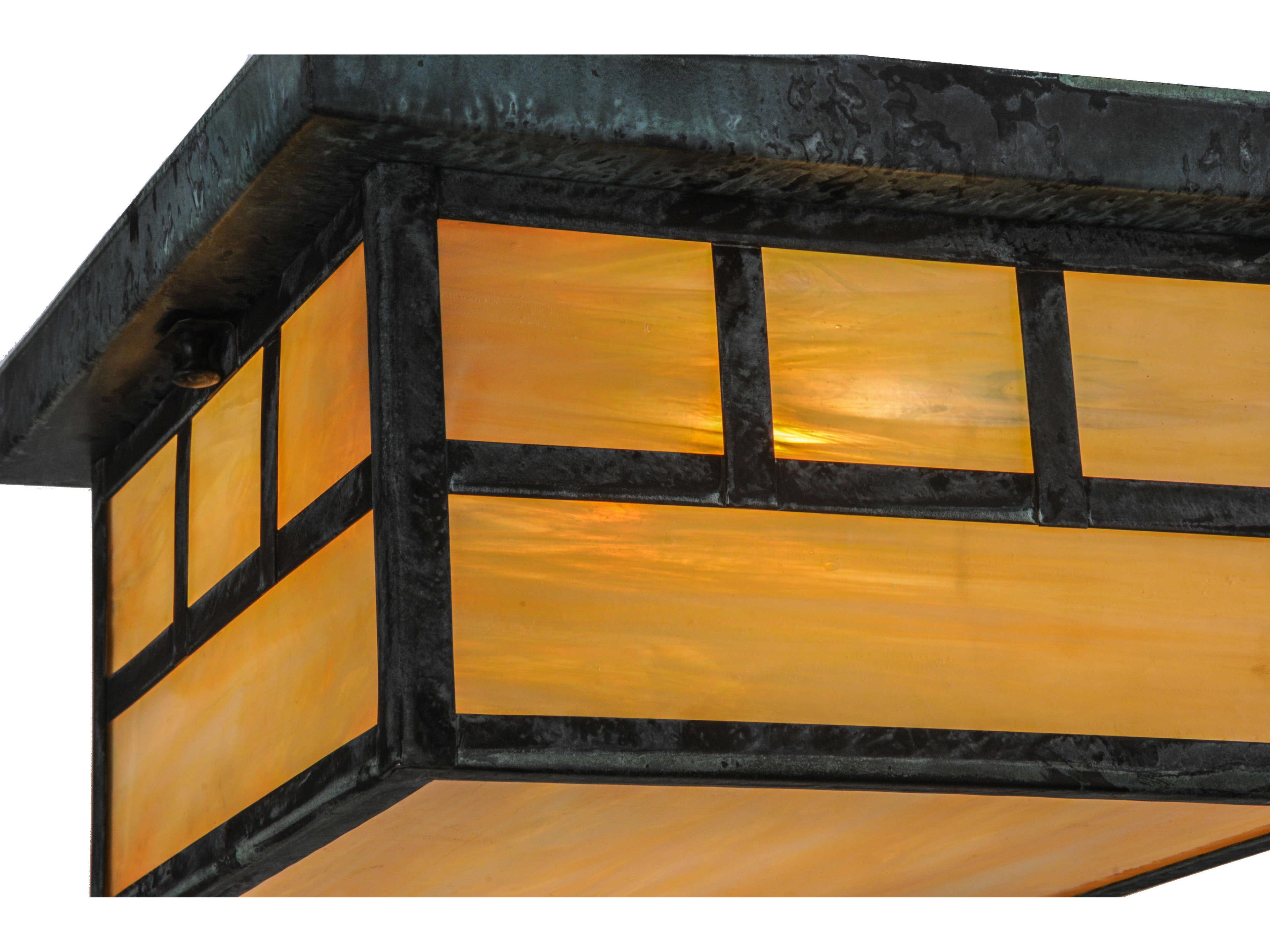 Meyda Hyde Park Double Bar Mission Outdoor Ceiling Light