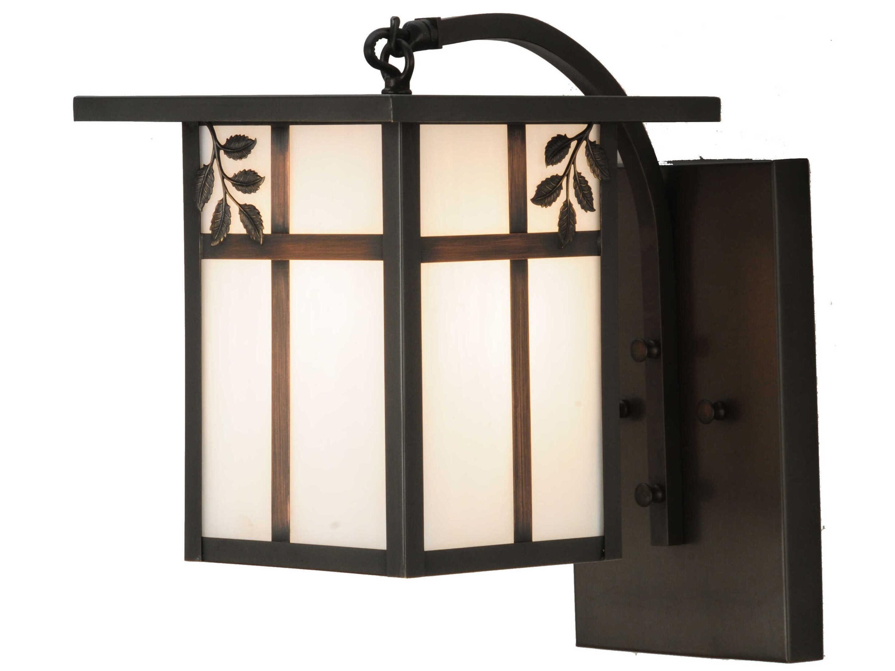 Meyda Hyde Park Sprig Outdoor Wall Light