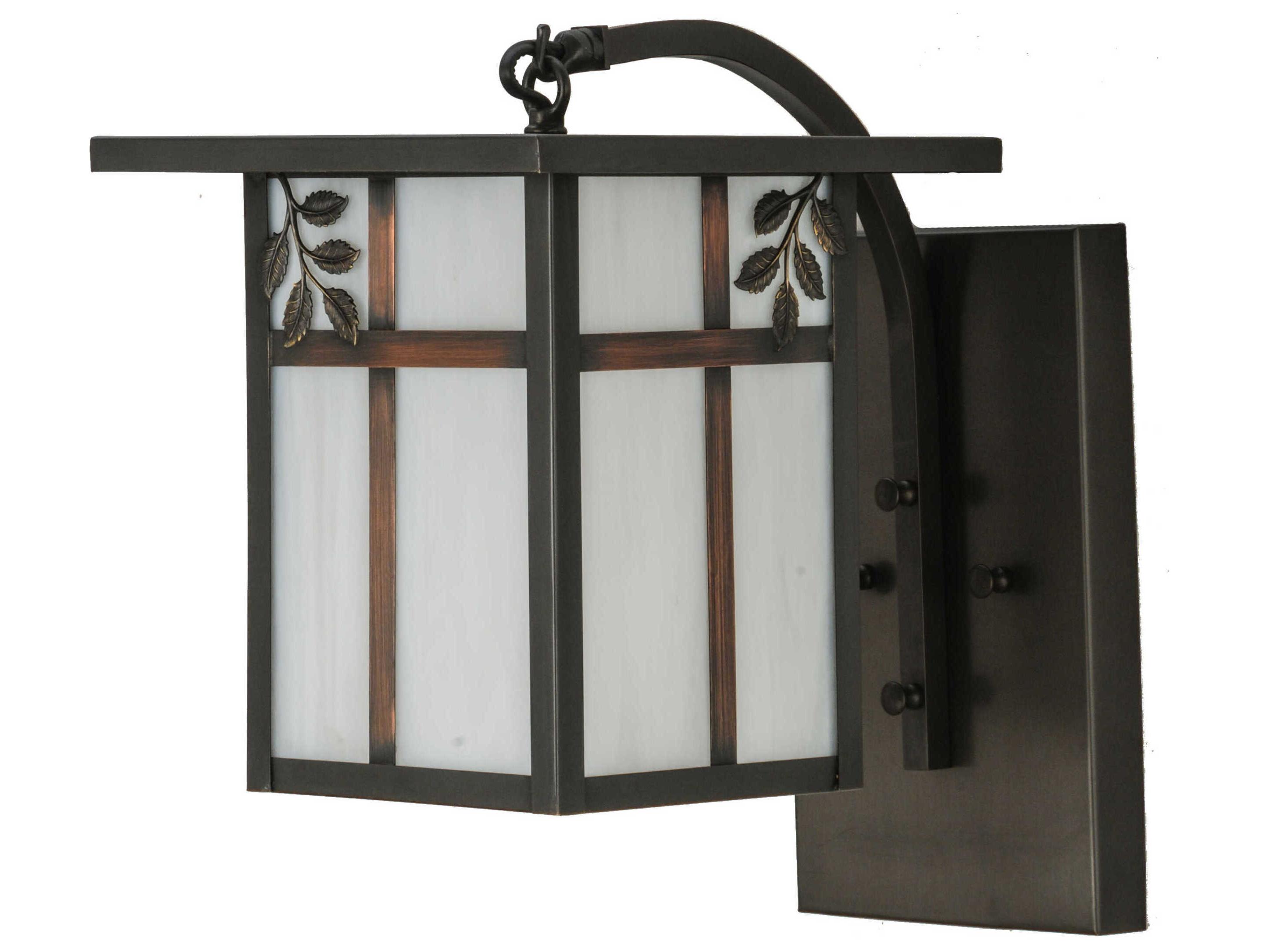 Meyda Hyde Park Sprig Outdoor Wall Light