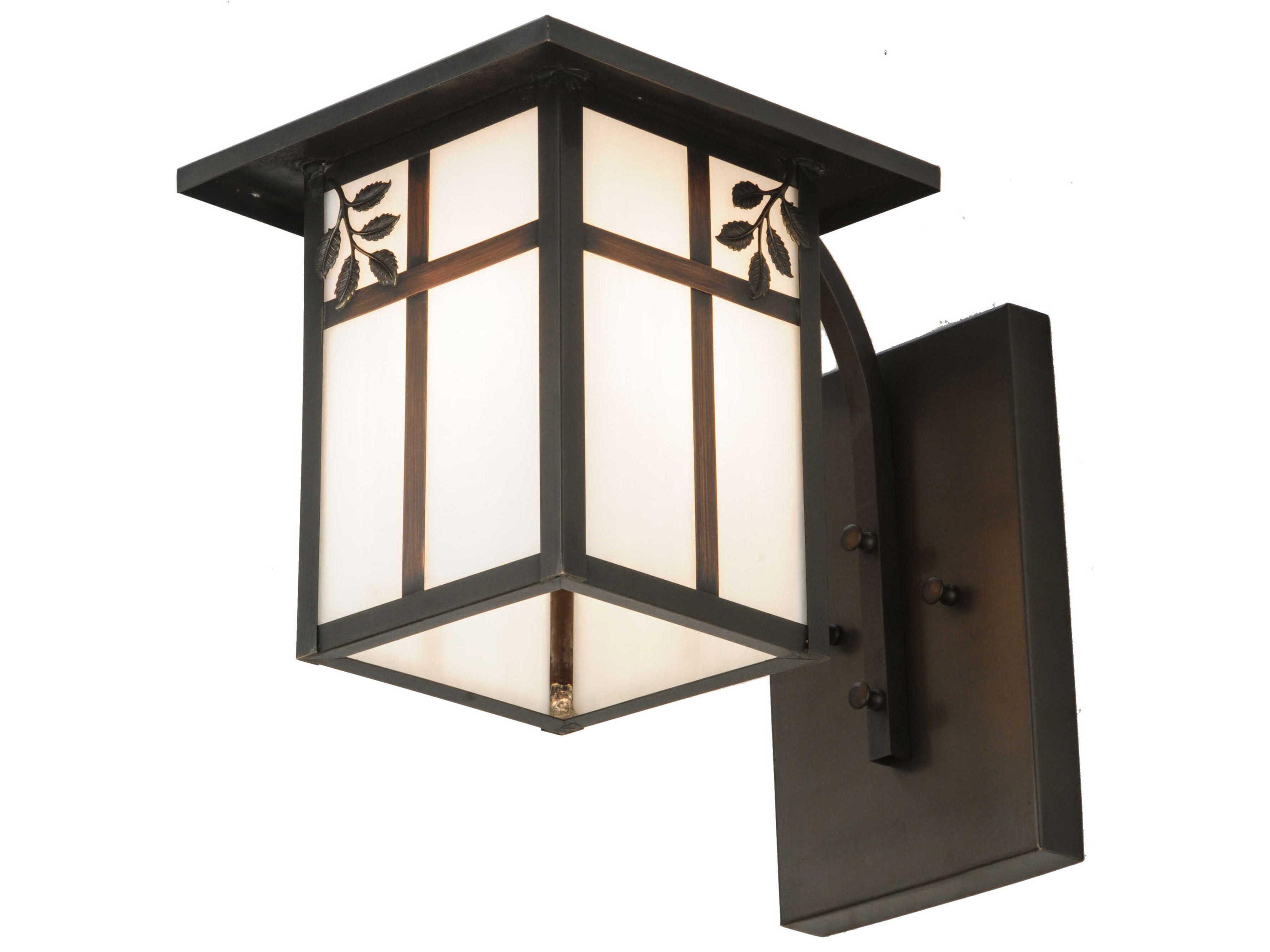 Meyda Hyde Park Sprig Outdoor Wall Light
