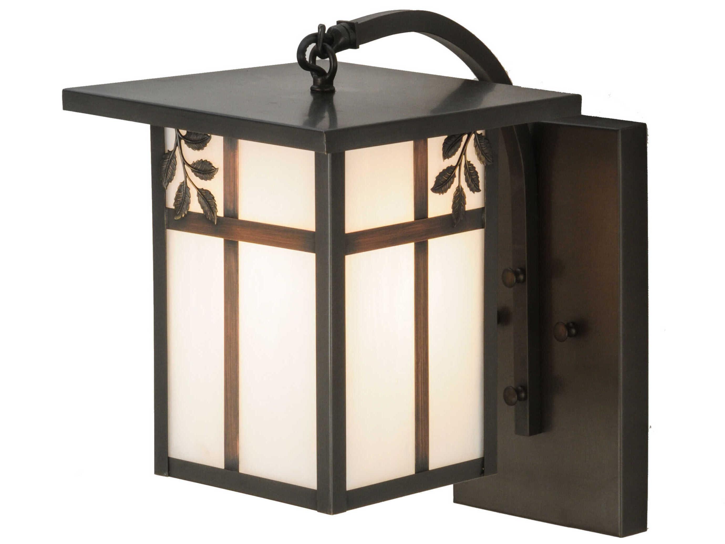 Meyda Hyde Park Sprig Outdoor Wall Light