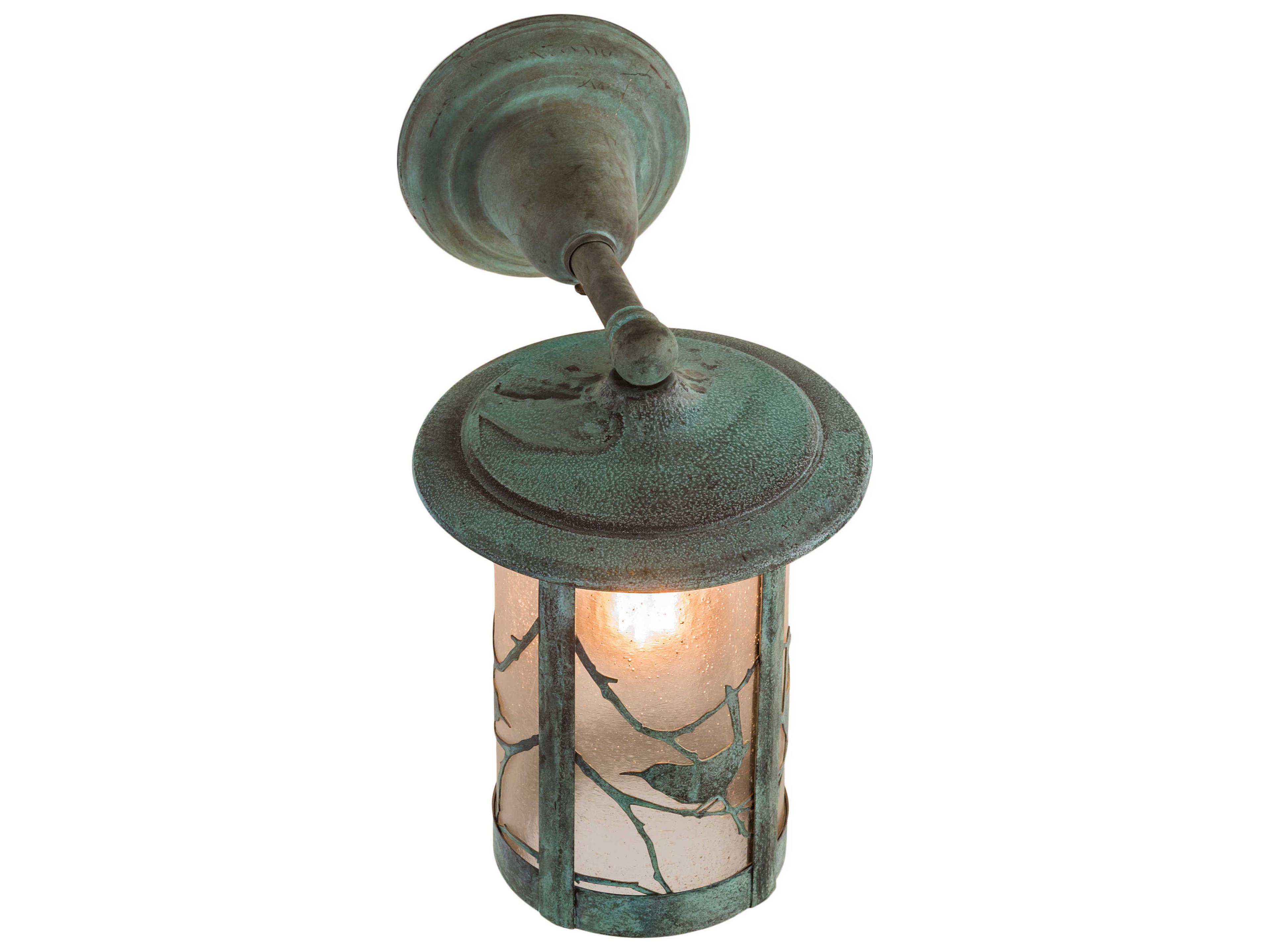 Meyda Fulton 1 - Light Glass Rustic Lodge Outdoor Wall Light
