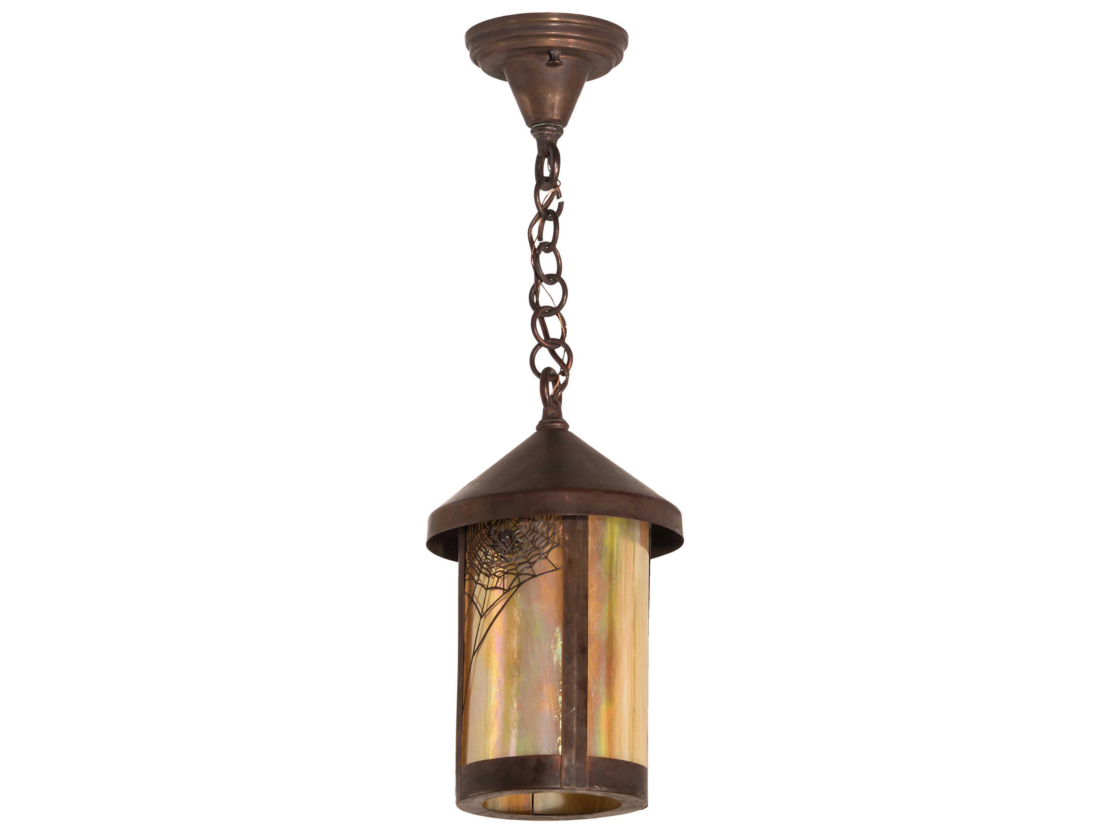 Meyda Fulton 1 - Light Glass Outdoor Hanging Light