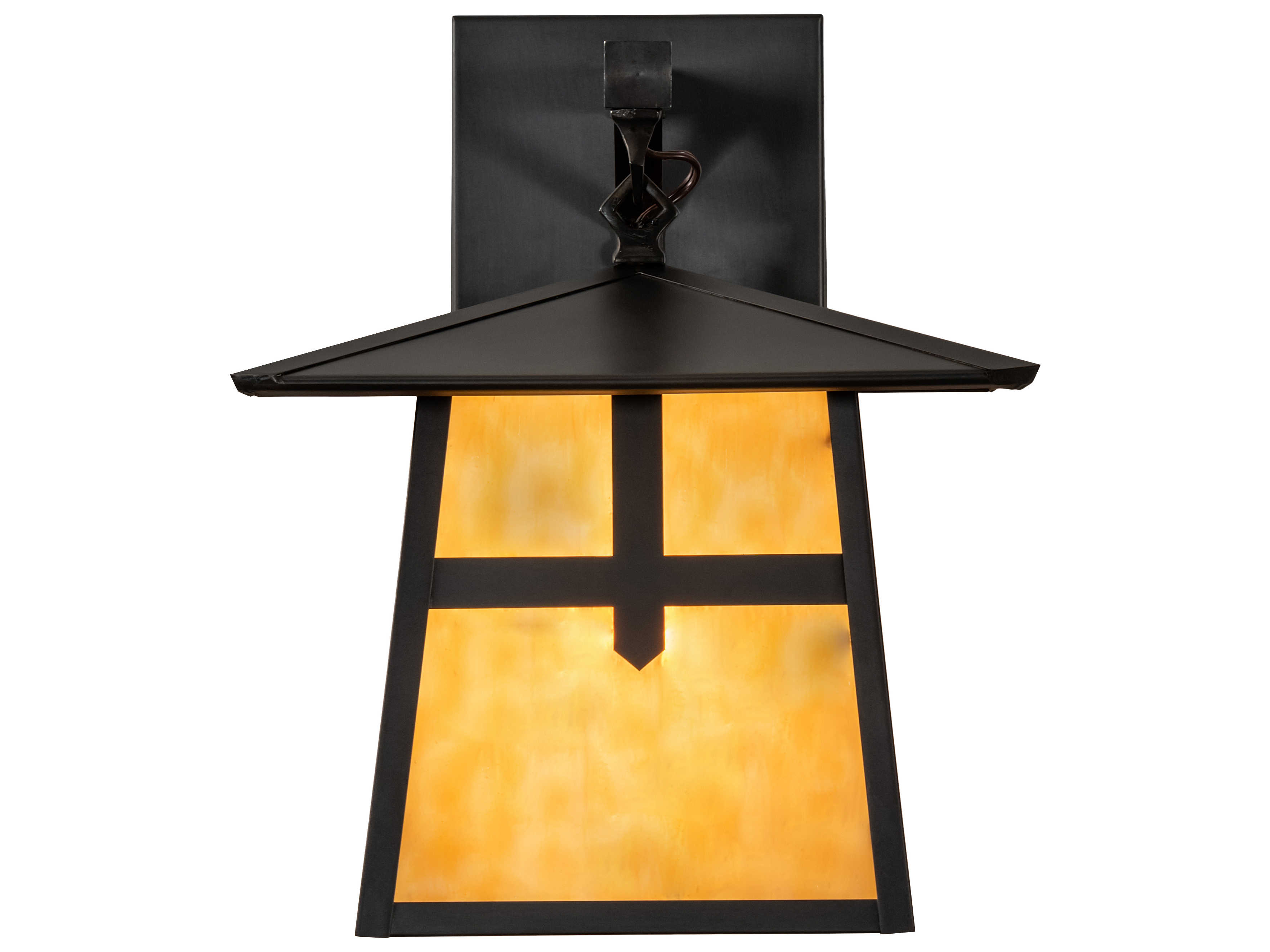 Meyda Stillwater Cross Mission 1 - Light Glass Outdoor Wall Light