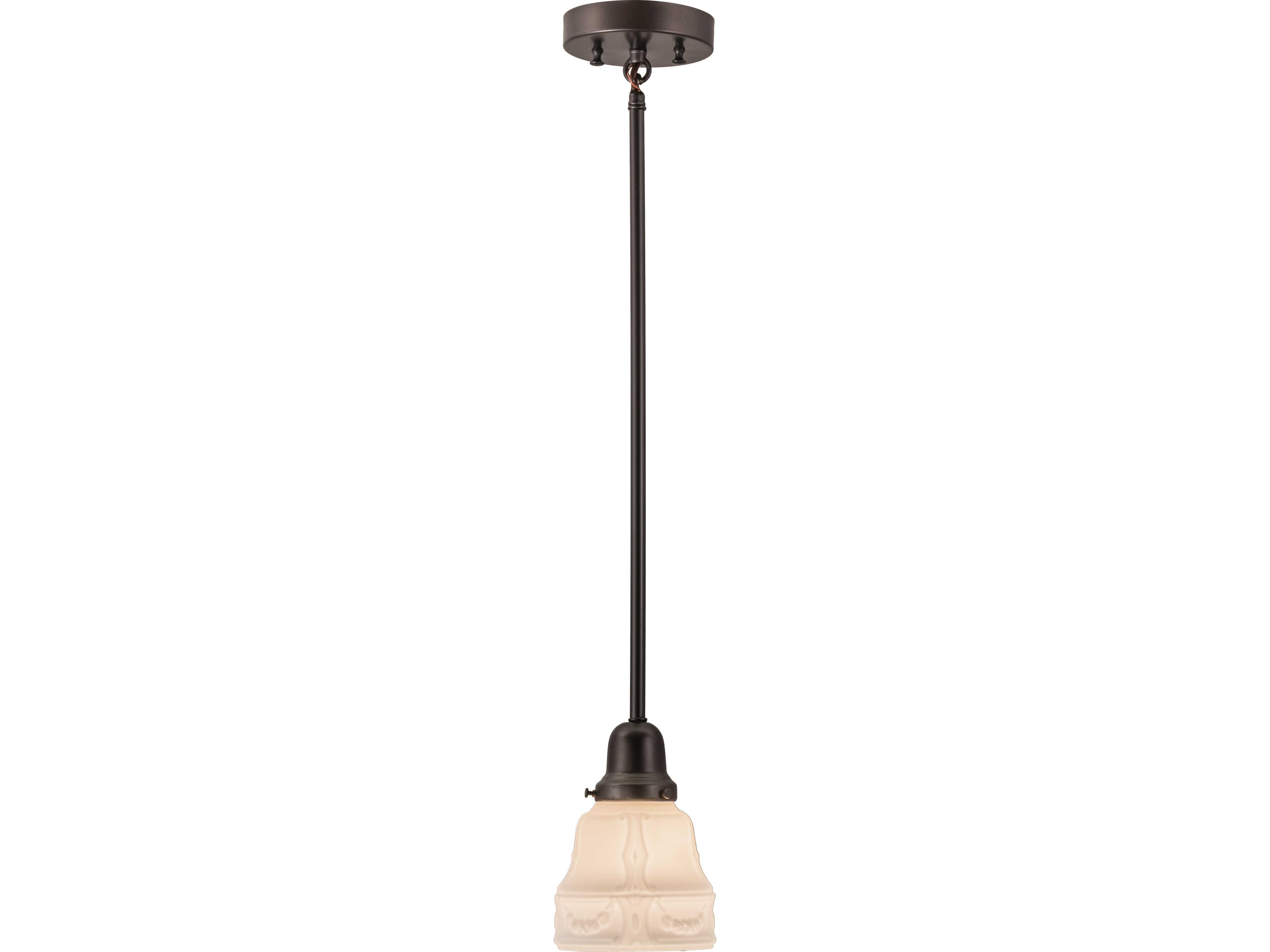 Meyda Revival Oyster Bay 1-Light Brown Traditional Mini Pendant