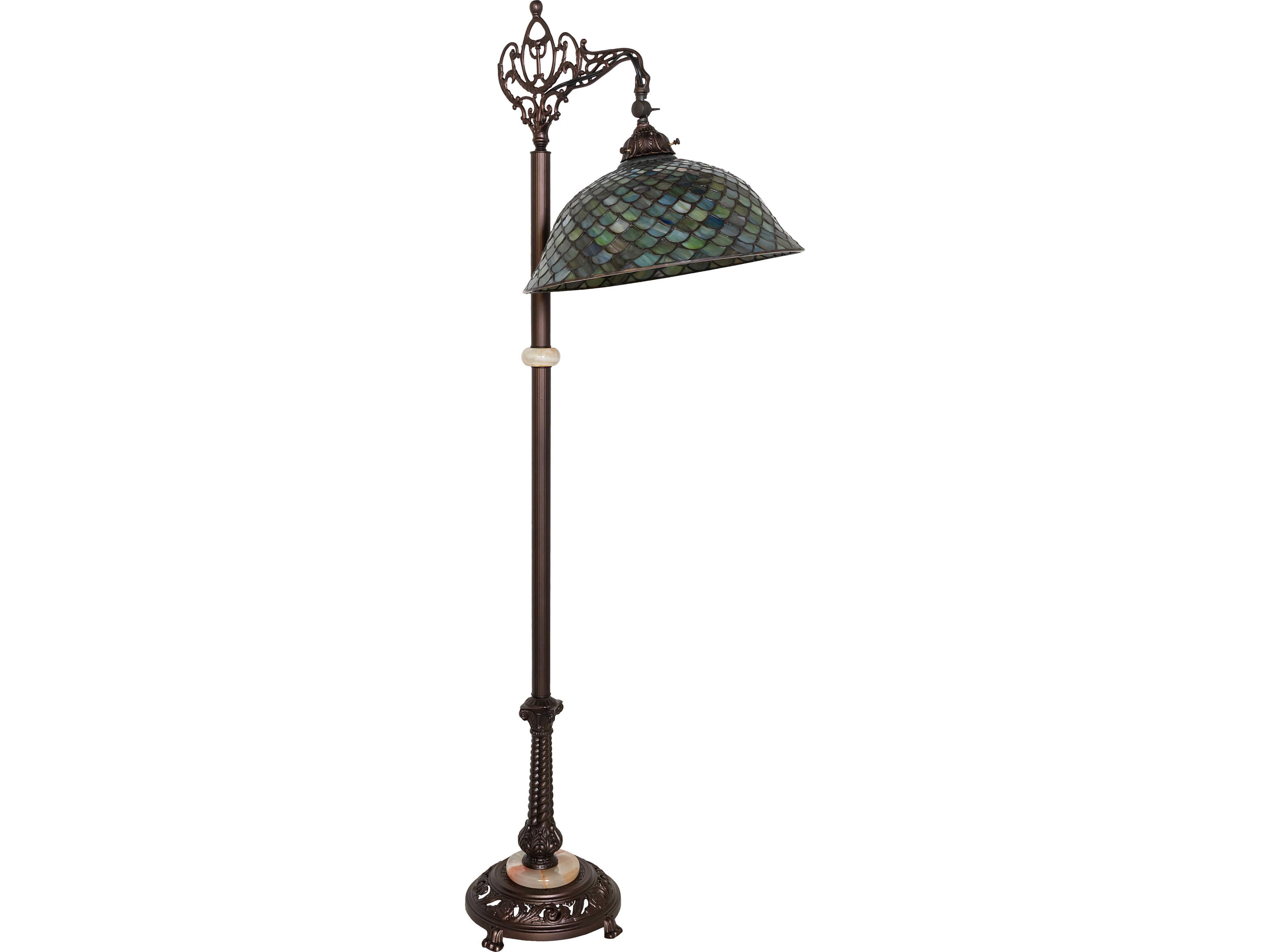 Meyda Fishscale FISHSCALE Bronze Traditional Floor Lamp