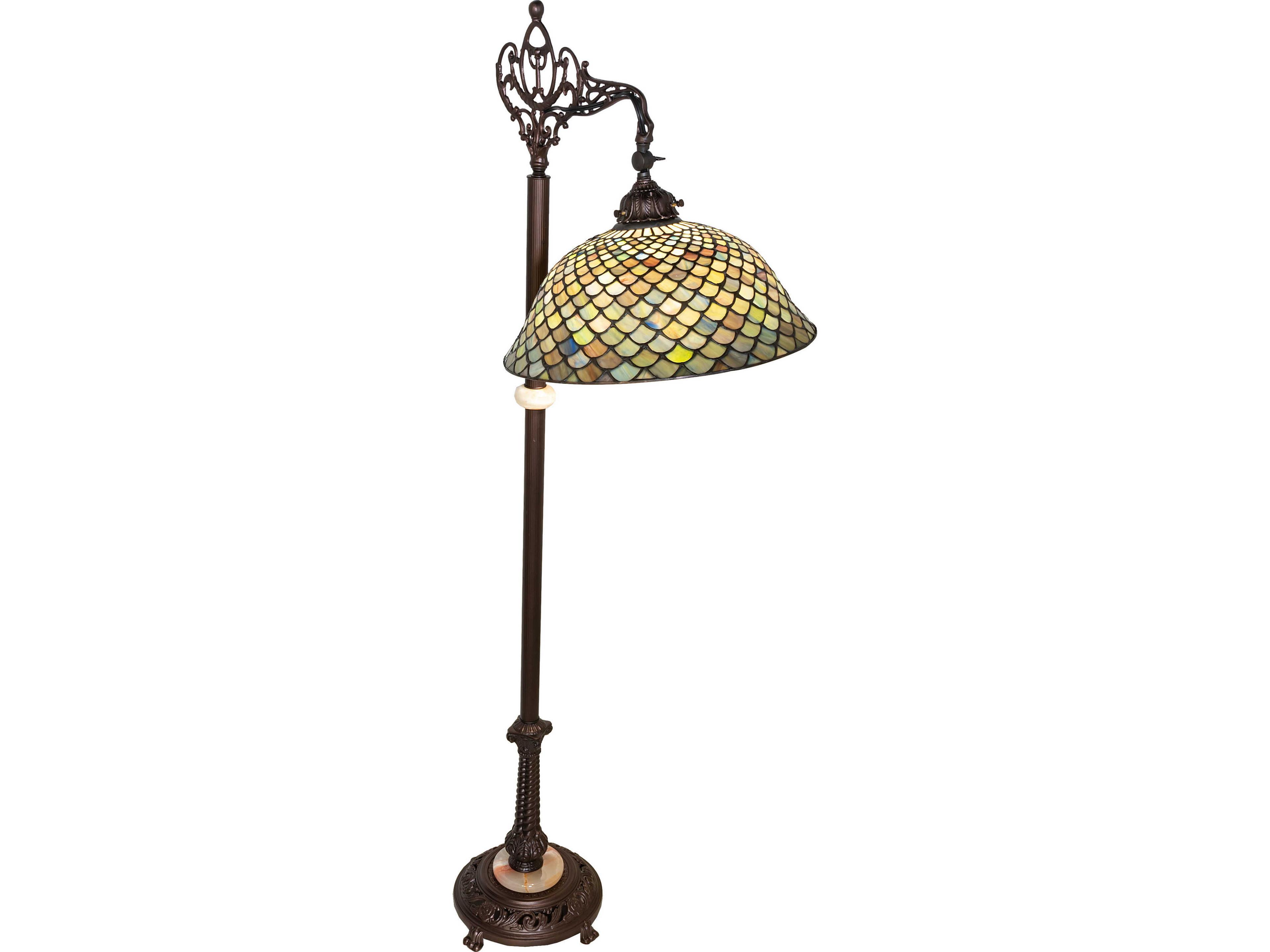 Meyda Fishscale FISHSCALE Bronze Traditional Floor Lamp