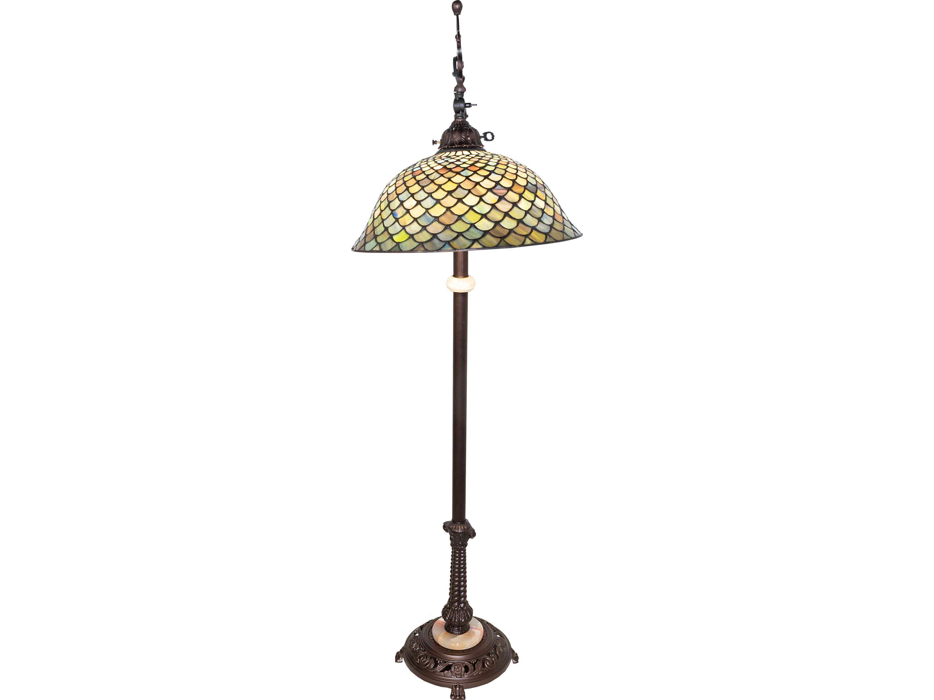 Meyda Fishscale FISHSCALE Bronze Traditional Floor Lamp