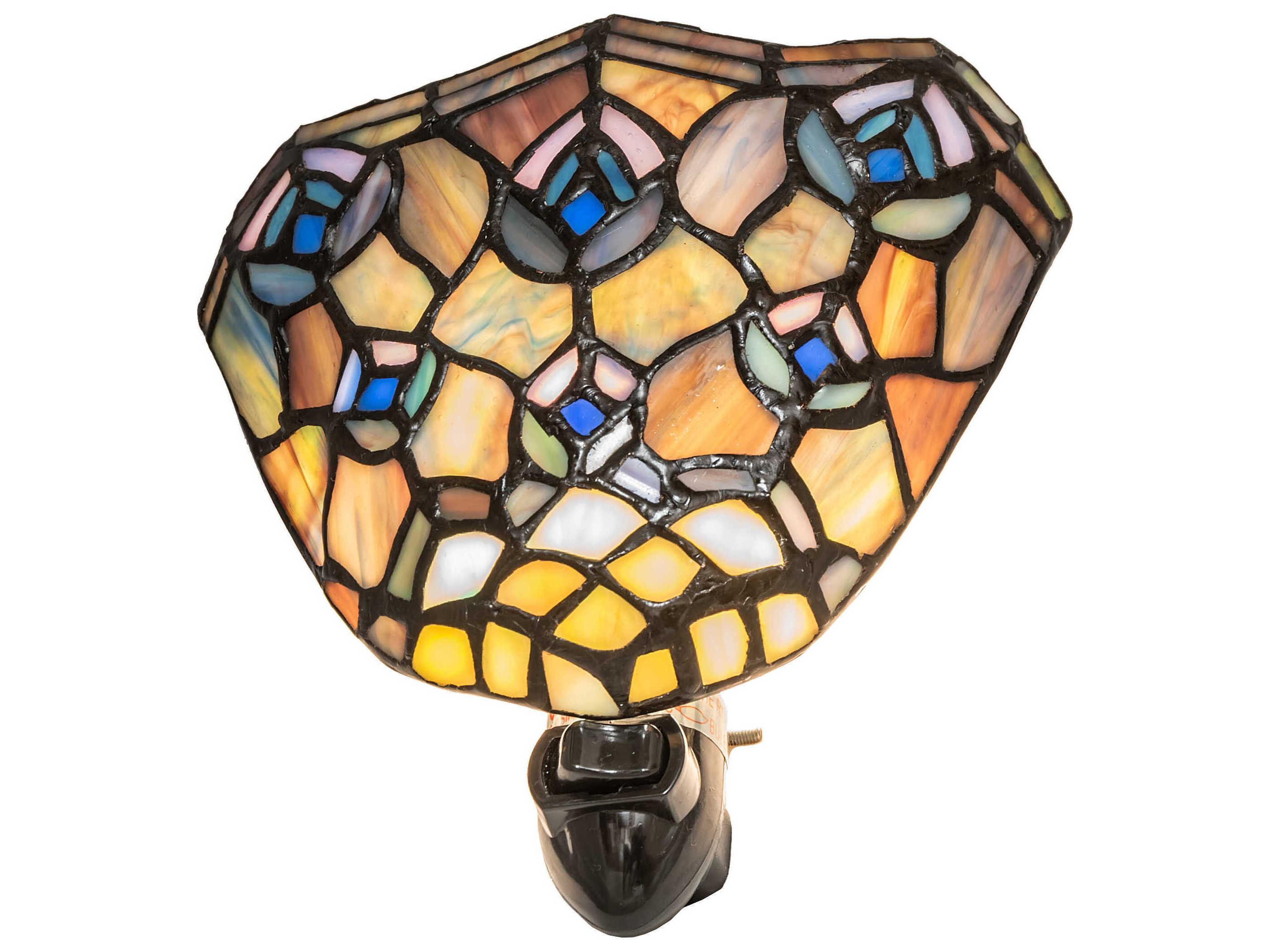 Meyda Tiffany Peacock Feather 1-Light Blue Glass Wall Sconce