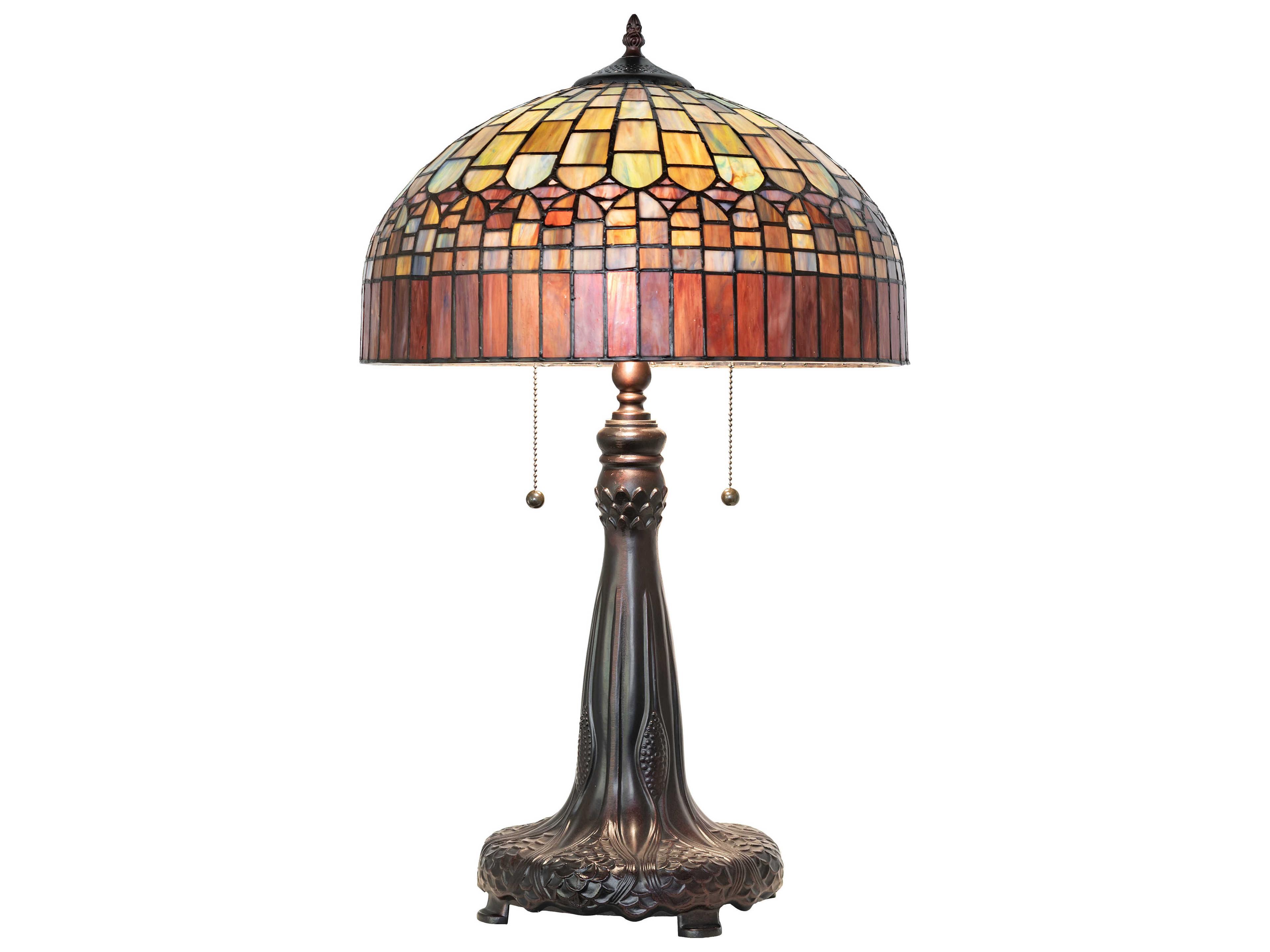 Meyda Tiffany Candice Mahogany Bronze Buffet Lamp