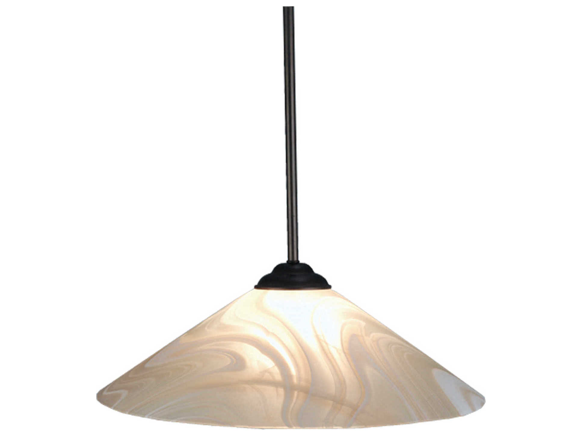Meyda Blush Swirl 1-Light Brown Pendant