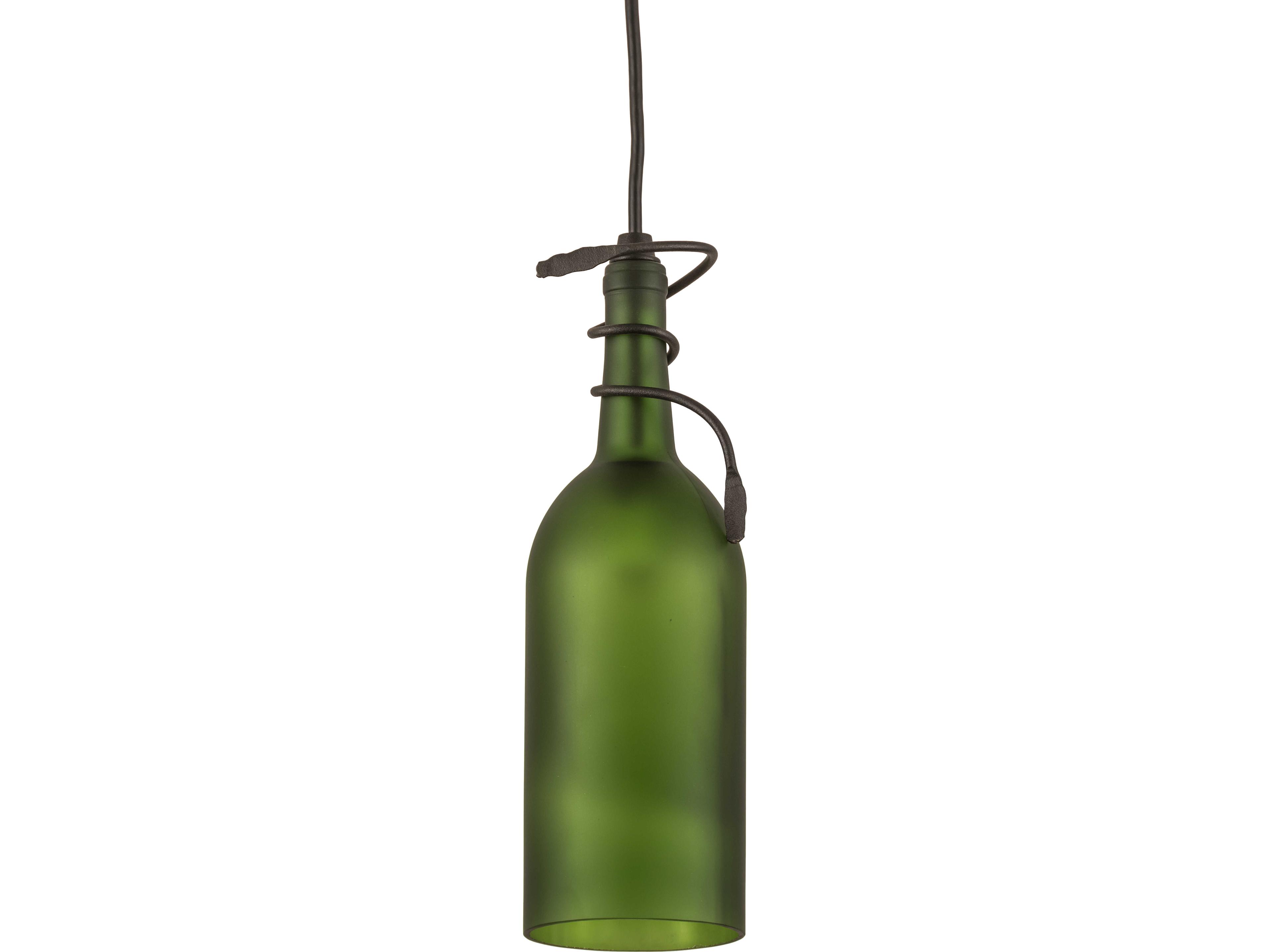Meyda Tuscan Vineyard 1-Light Green Mini Pendant
