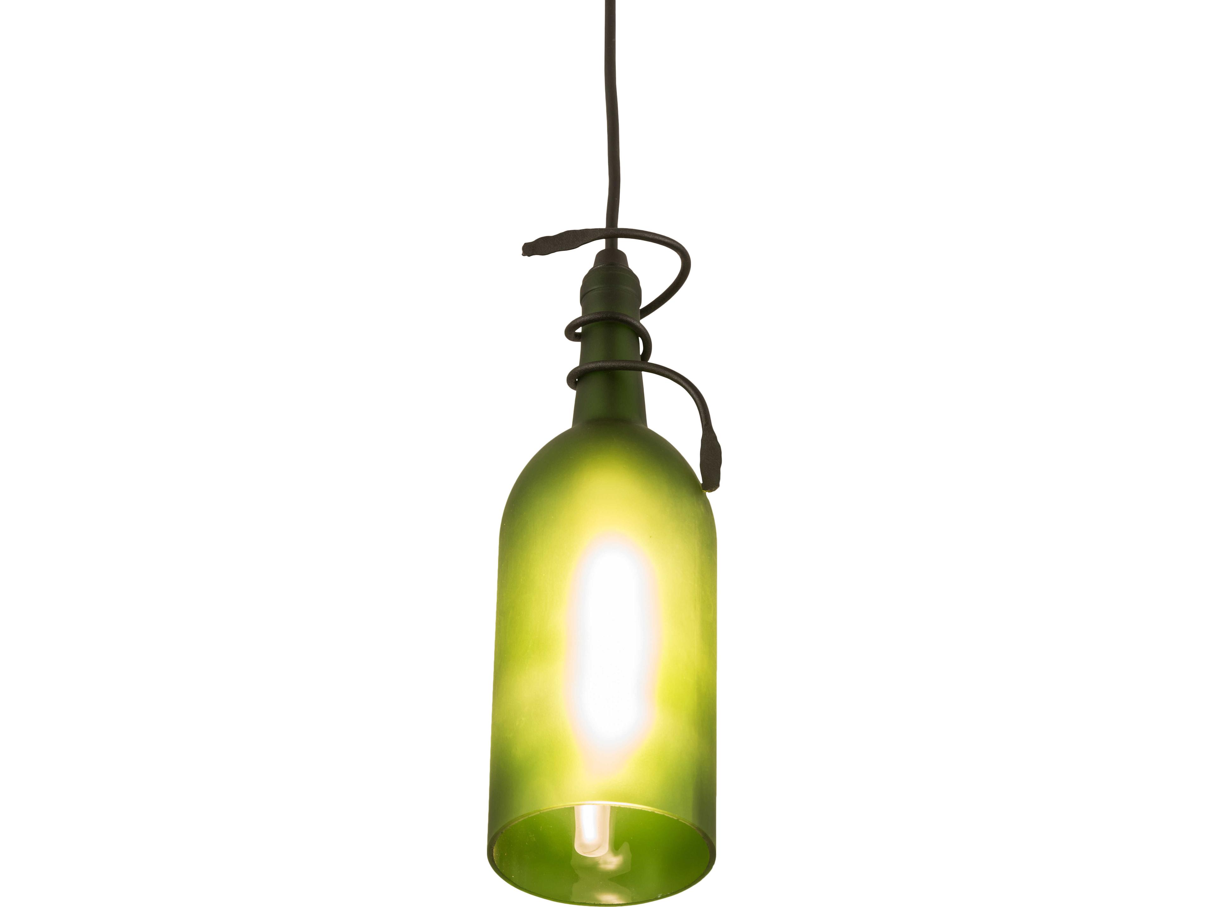 Meyda Tuscan Vineyard 1-Light Green Mini Pendant