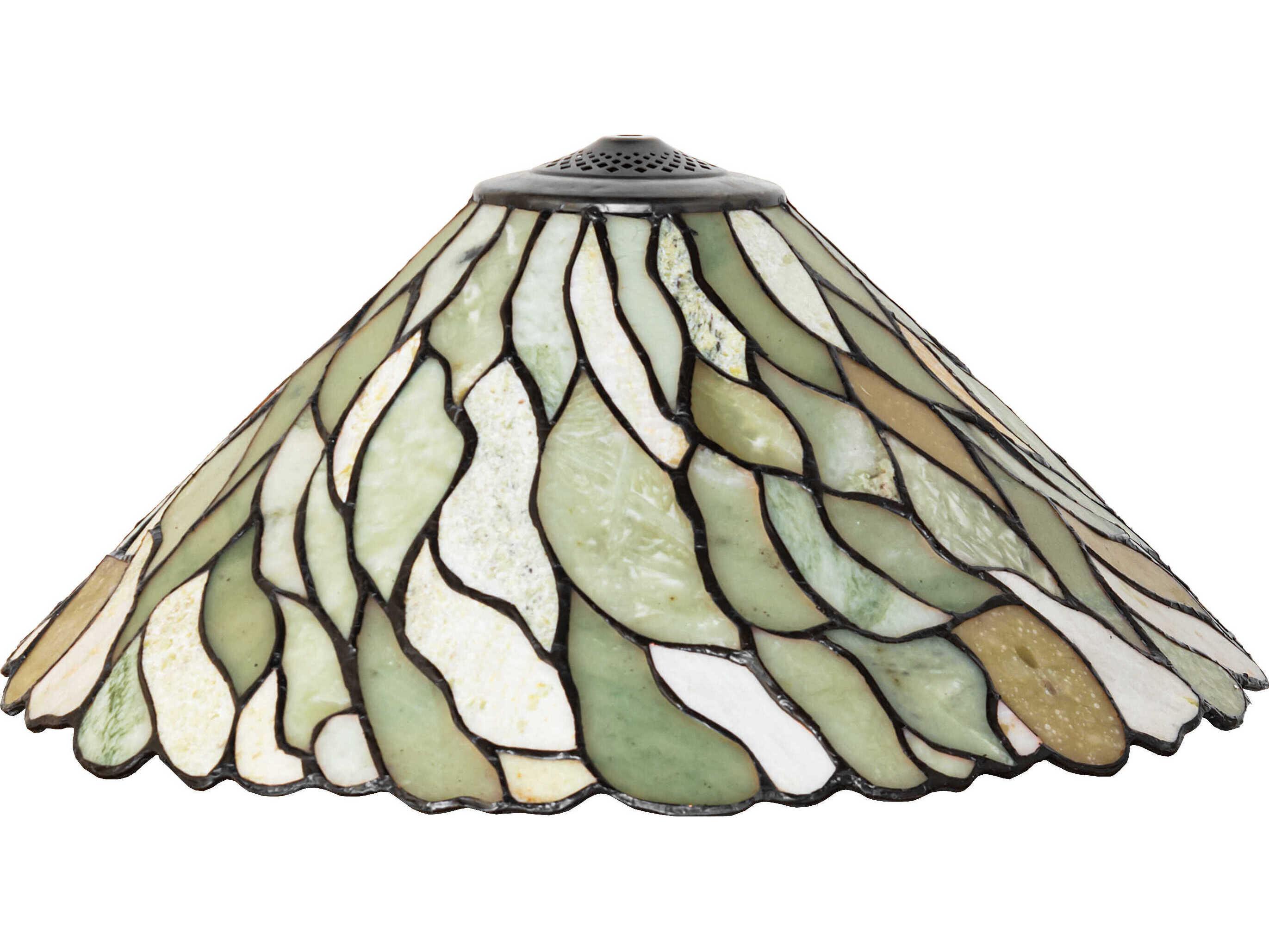 Meyda Willow Green Beige Jadestone Shade