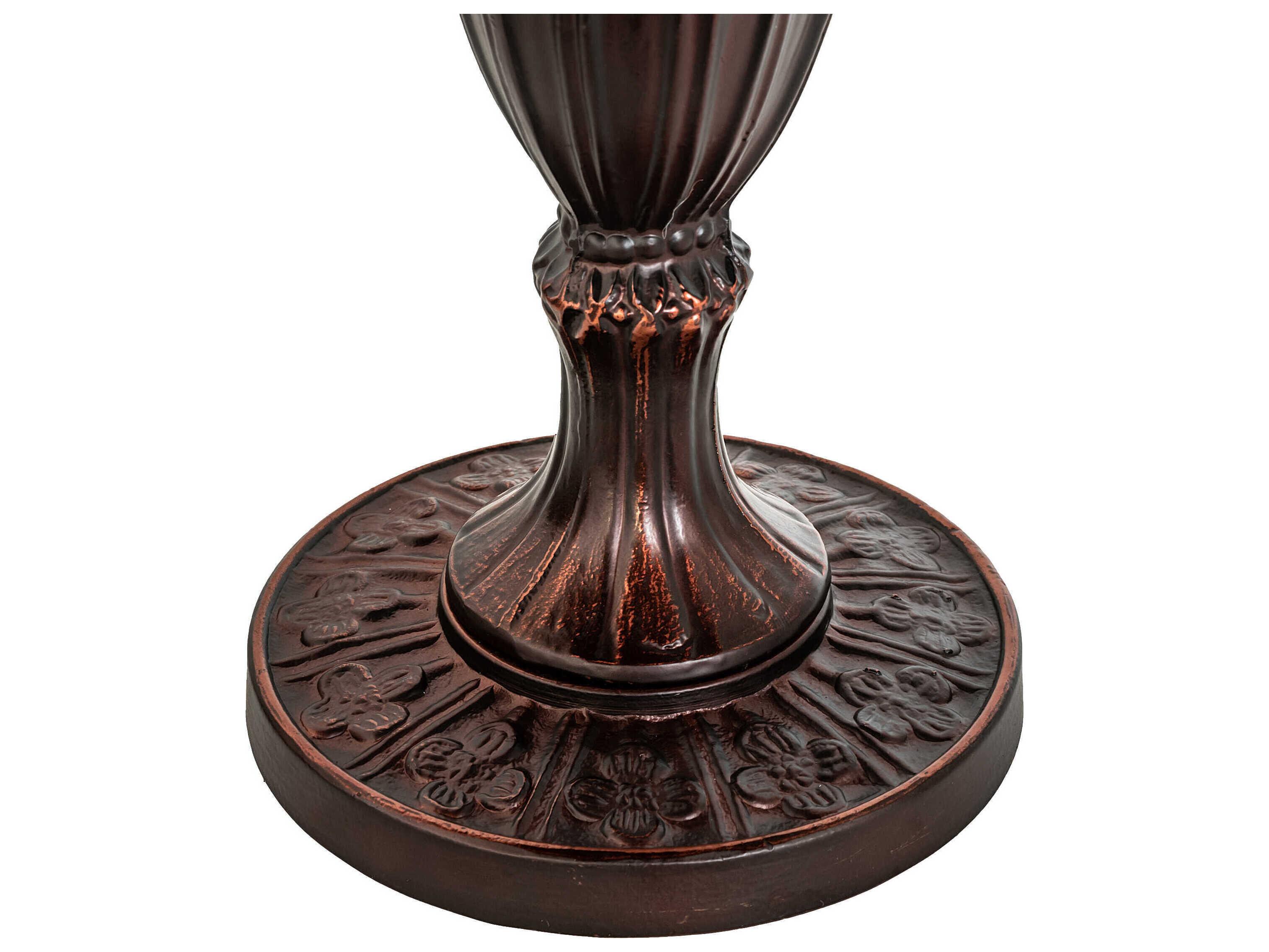 Meyda Renaissance Rose Mahogany Bronze Table Lamp