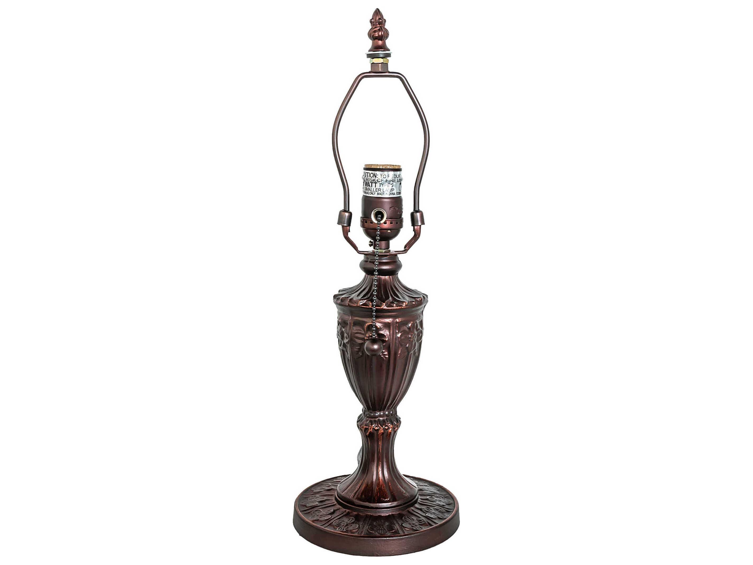 Meyda Renaissance Rose Mahogany Bronze Table Lamp