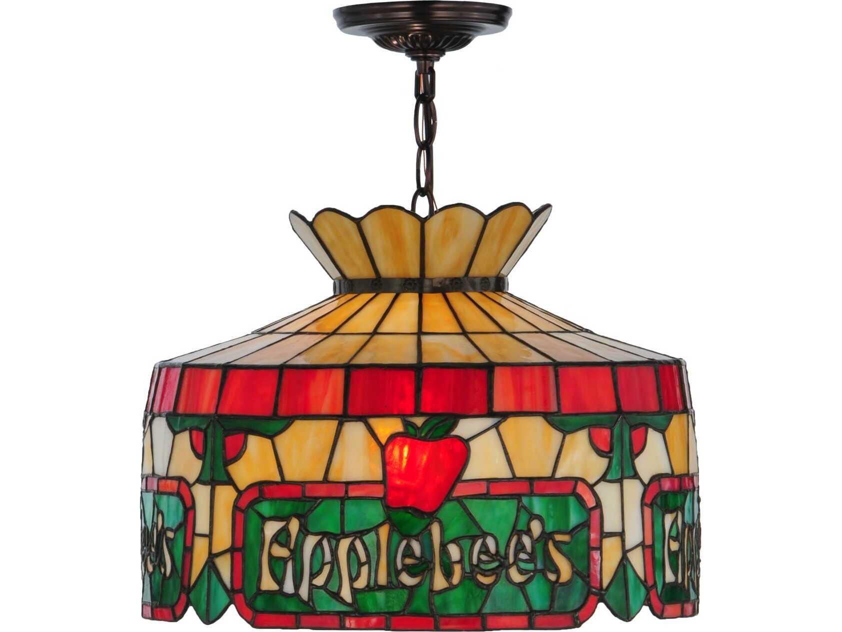 Meyda Applebee's 1-Light Brown Traditional Pendant
