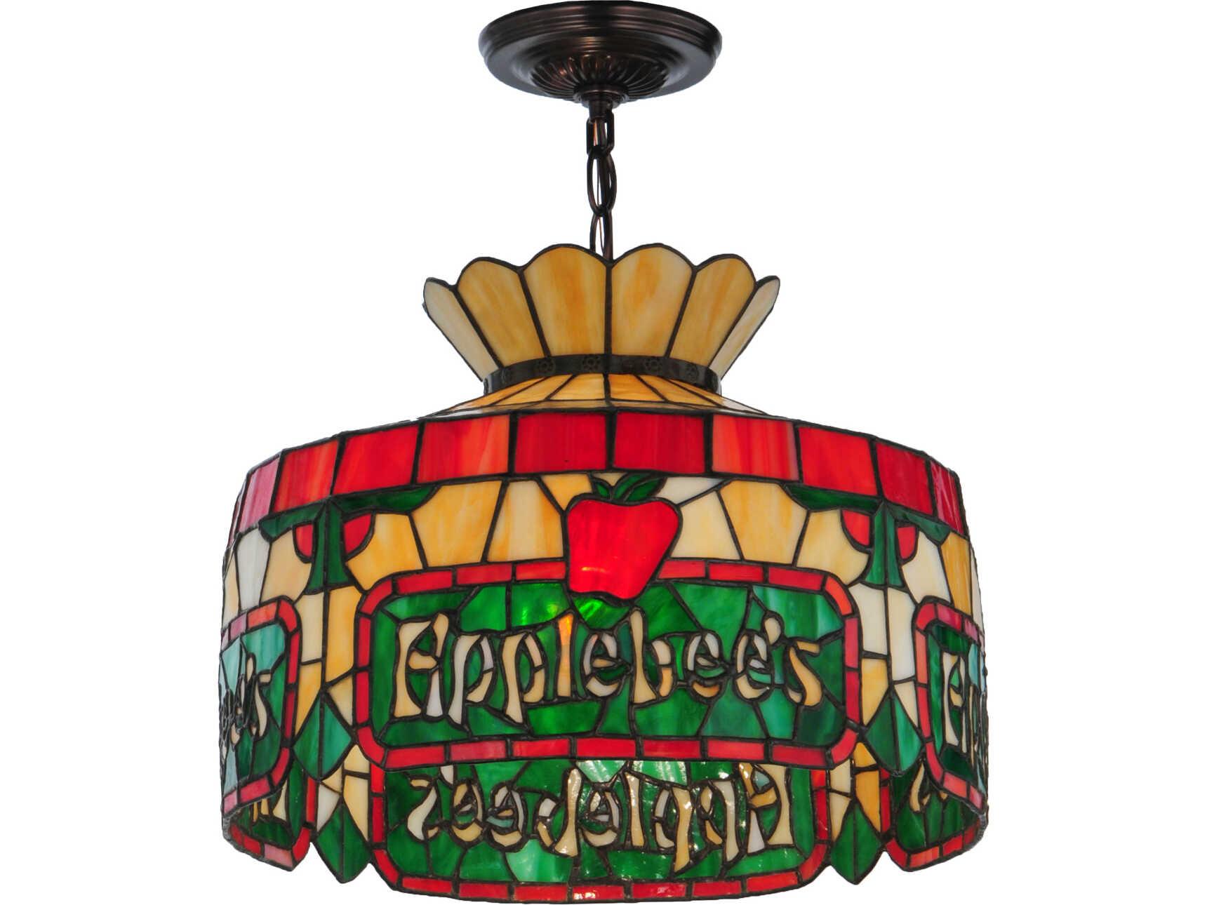 Meyda Applebee's 1-Light Brown Traditional Pendant