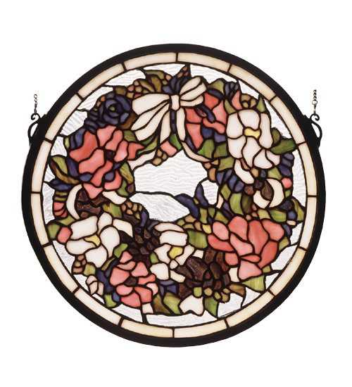 Meyda Wreath Stained Glass Window