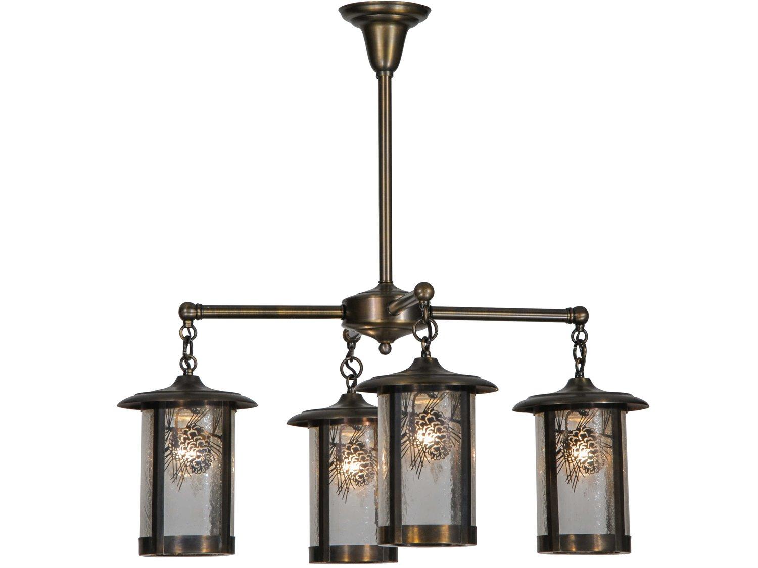 Meyda Fulton 4-Light Brass Traditional Chandelier