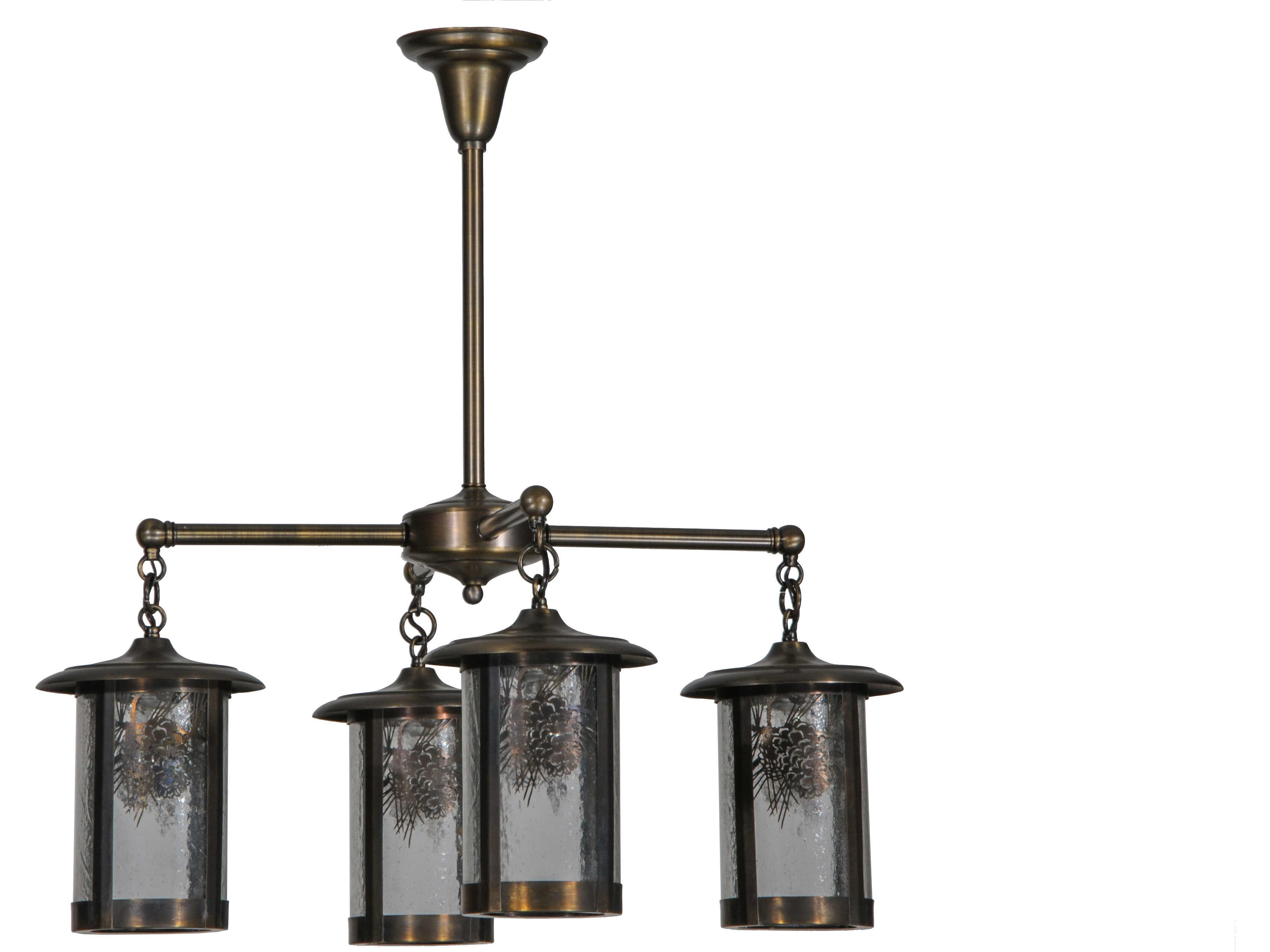 Meyda Fulton 4-Light Brass Traditional Chandelier