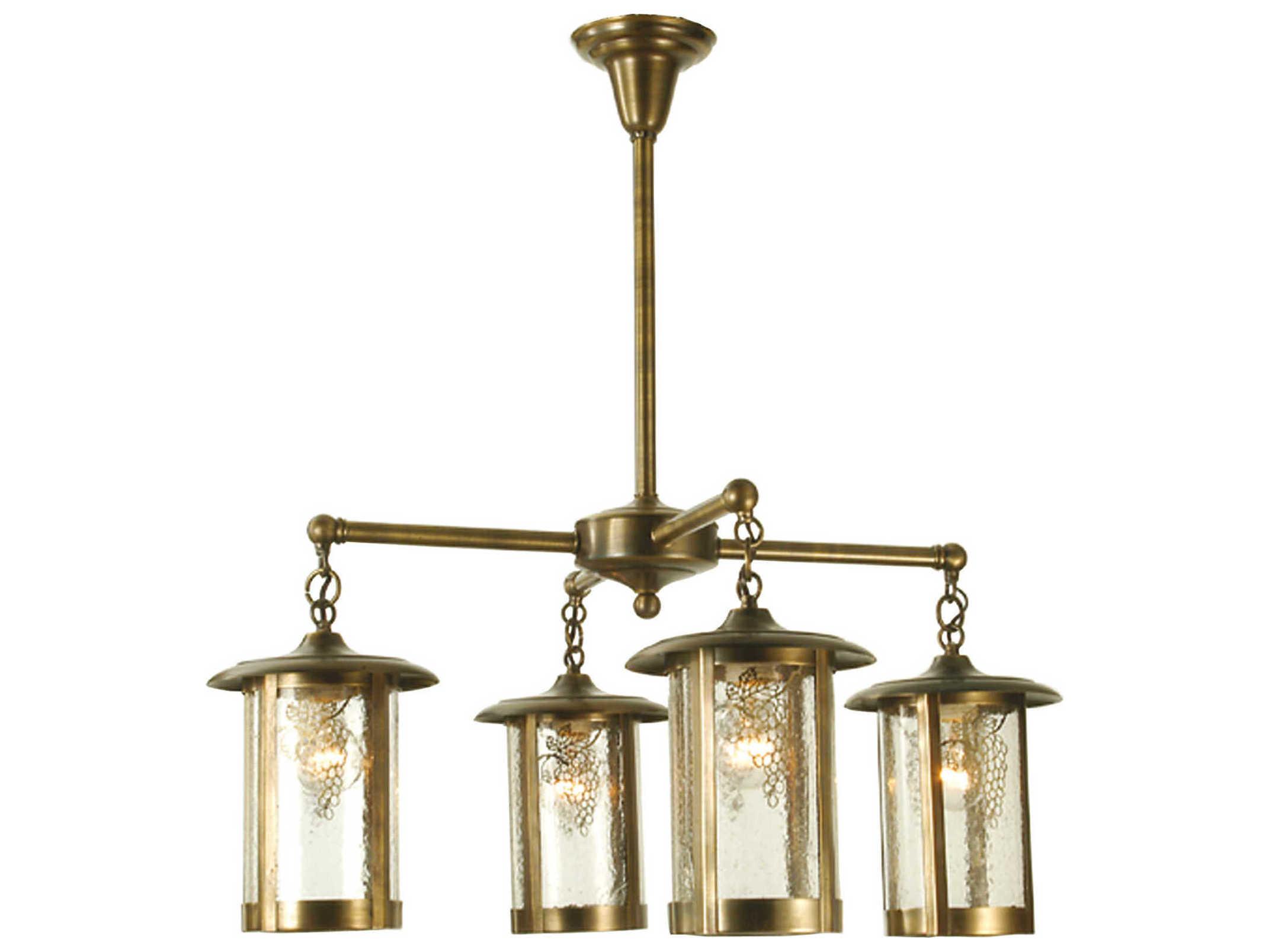 Meyda Fulton 4-Light Brass Traditional Chandelier