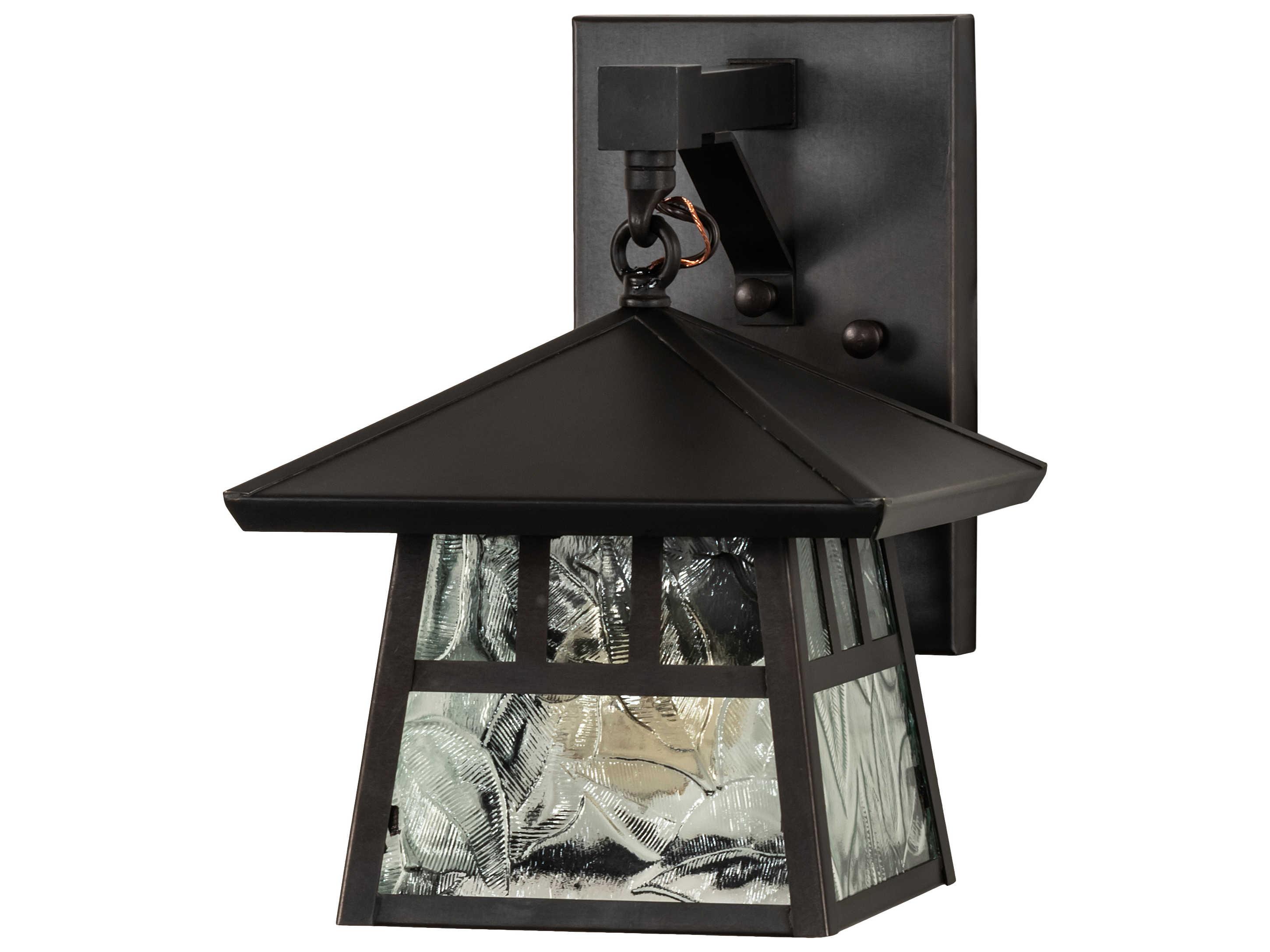 Meyda Stillwater Double Bar Mission 1 - Light Glass Outdoor Wall Light