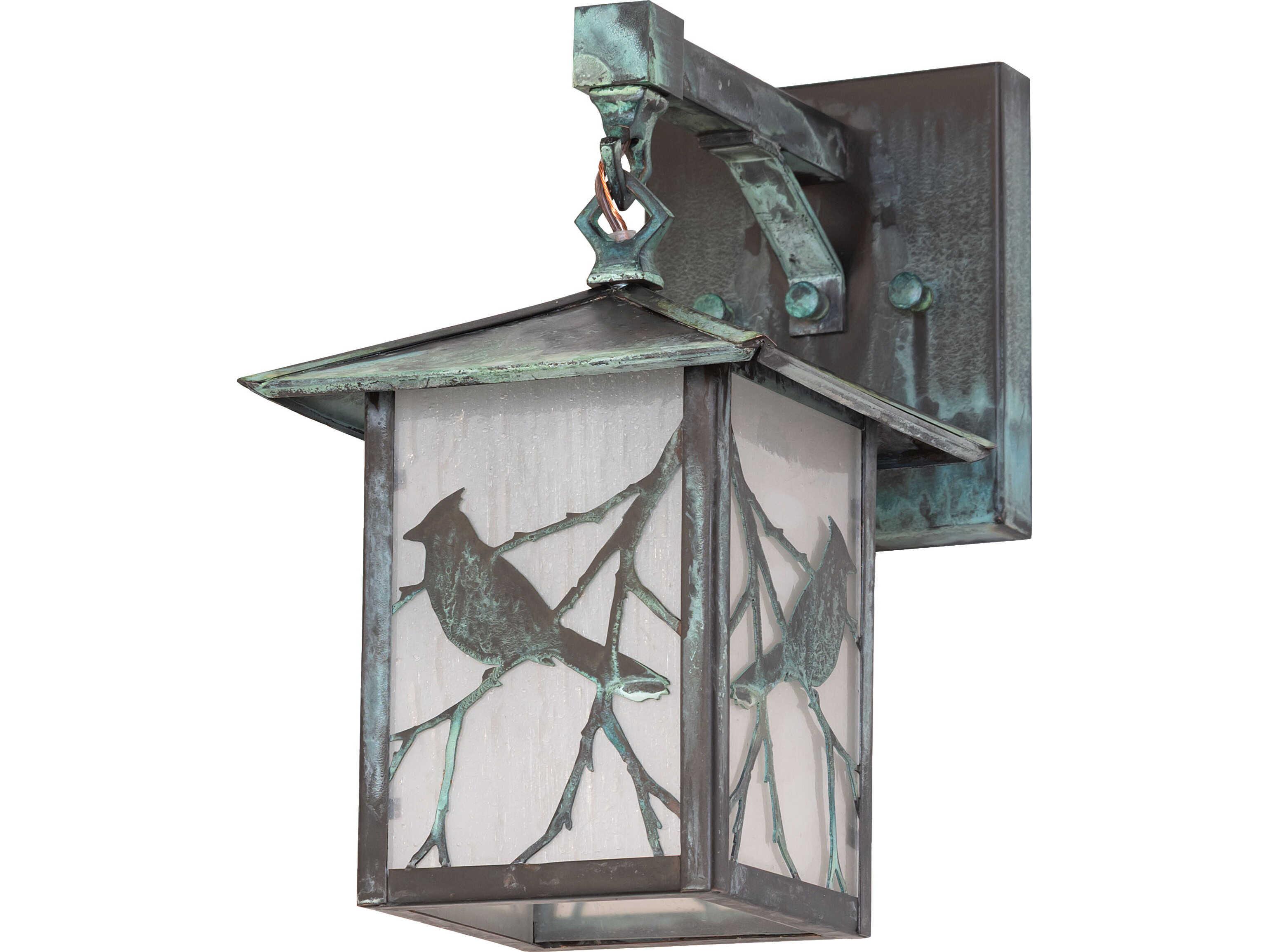 Meyda Seneca 1-Light Frosted Seeded Glass Green Traditional Wall Sconce