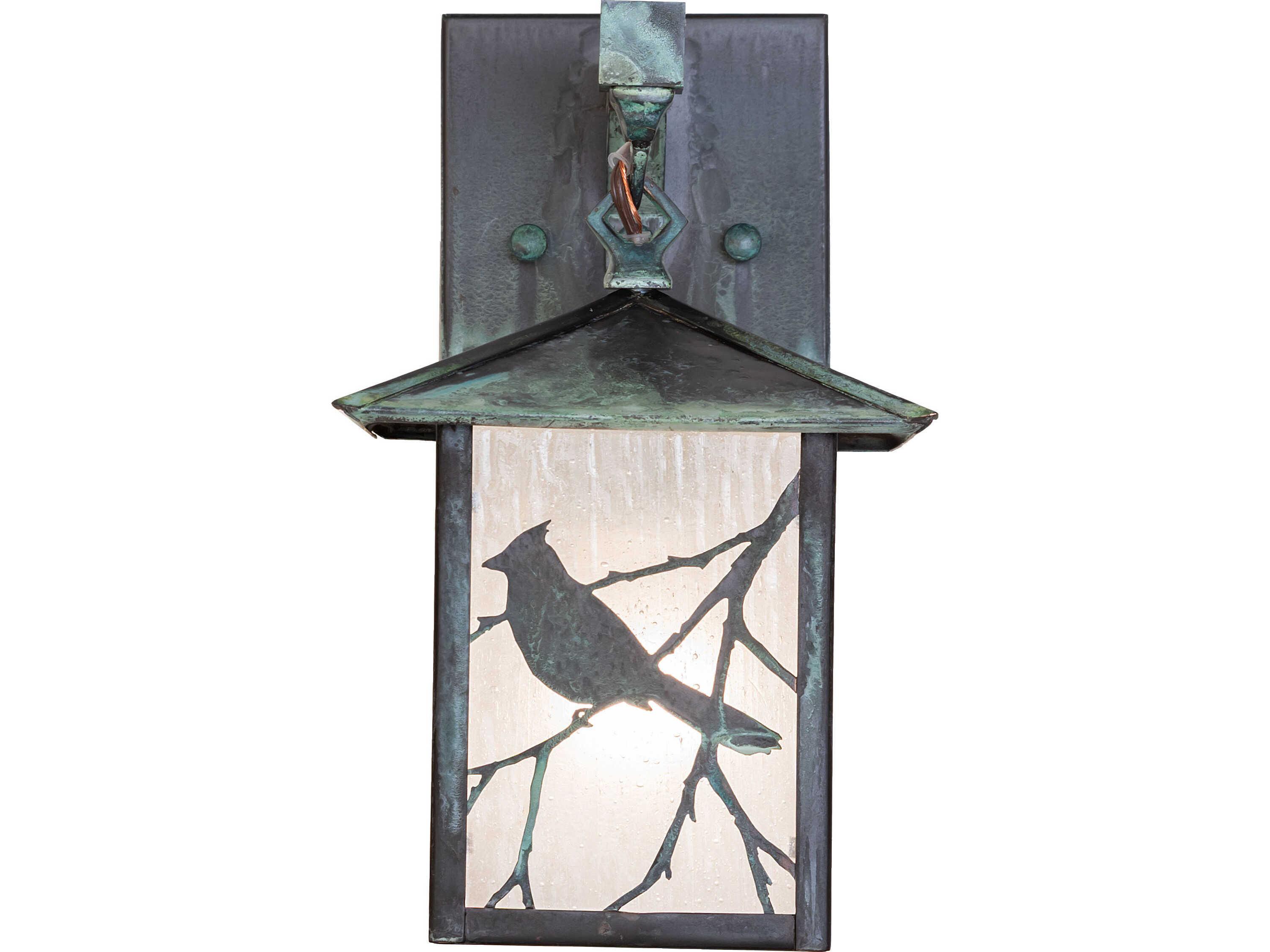Meyda Seneca 1-Light Frosted Seeded Glass Green Traditional Wall Sconce
