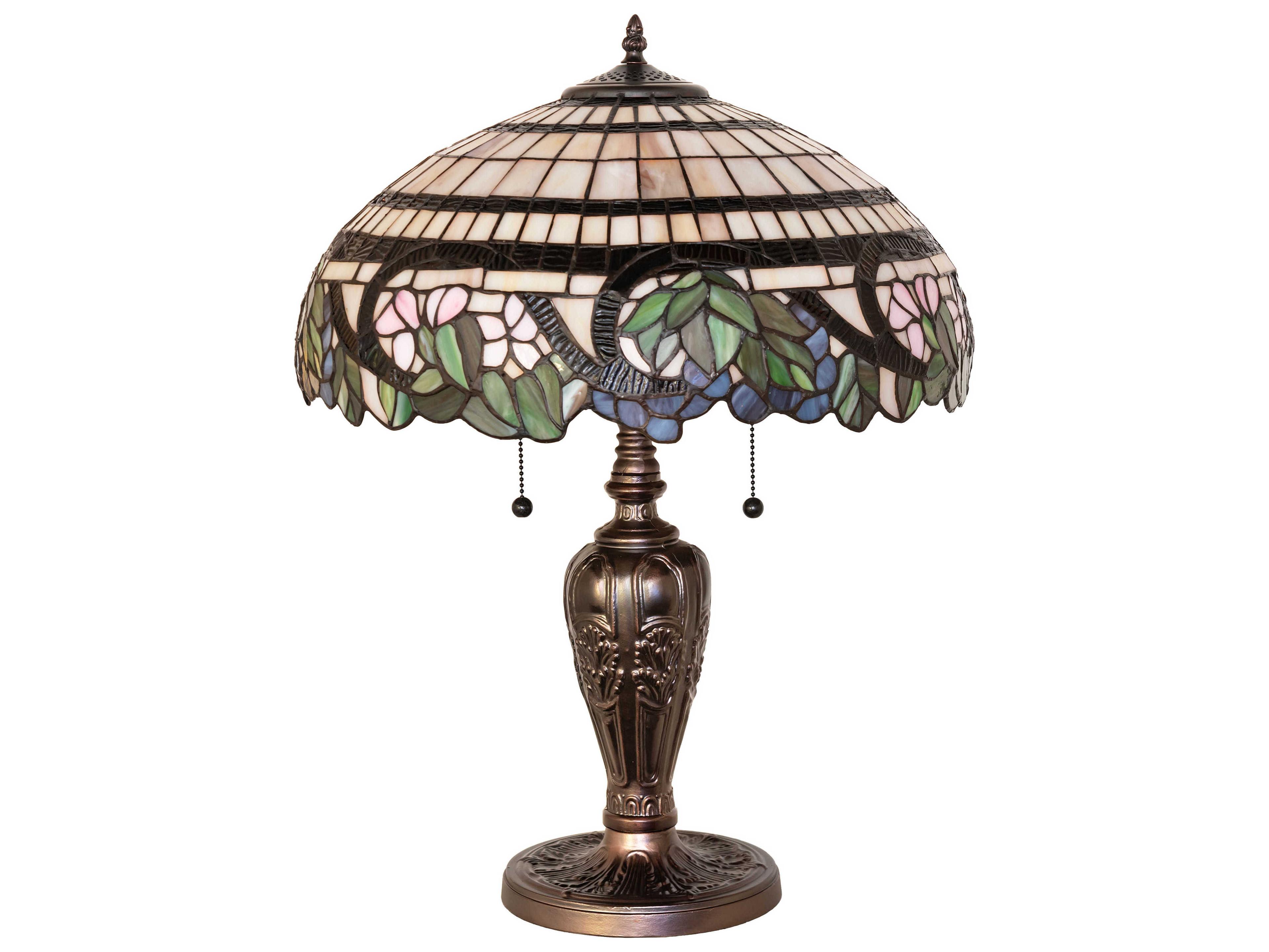 Meyda Handel Grapevine Mahogany Bronze Table Lamp