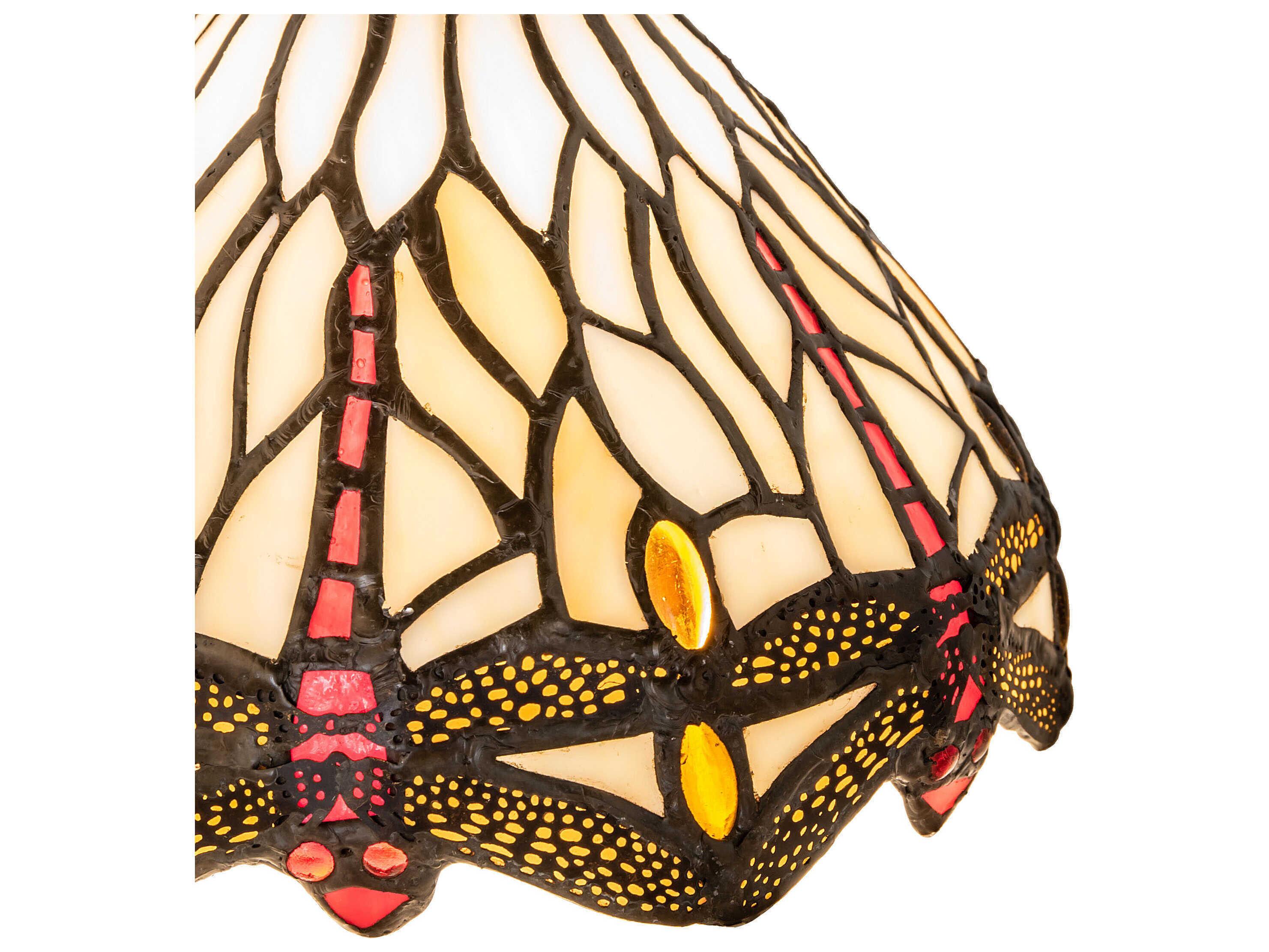 Meyda Ruby / Sunflower / Beige 7" Hanginghead Dragonfly Shade
