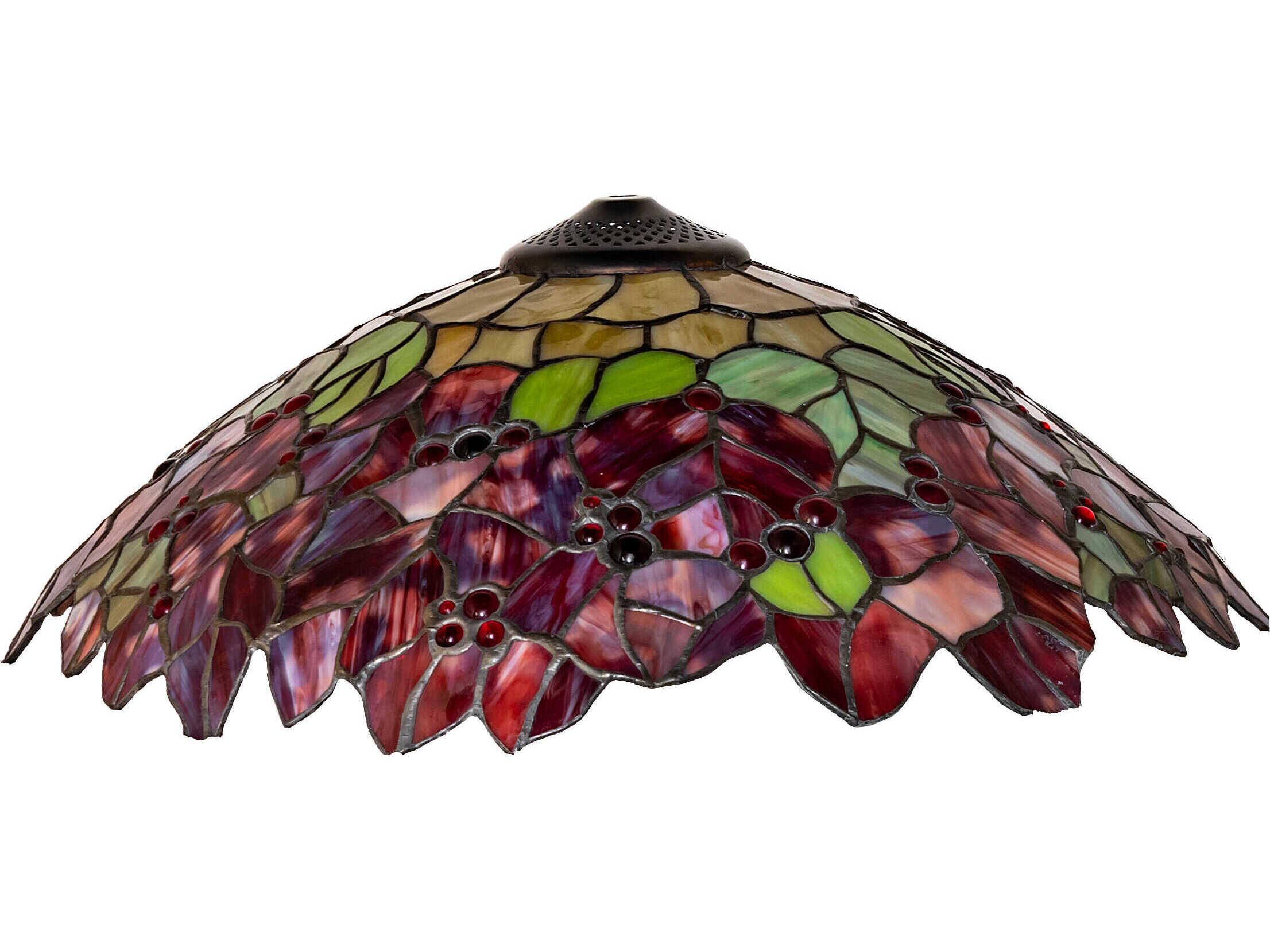 Meyda Poinsettia Mahogany Bronze Shade