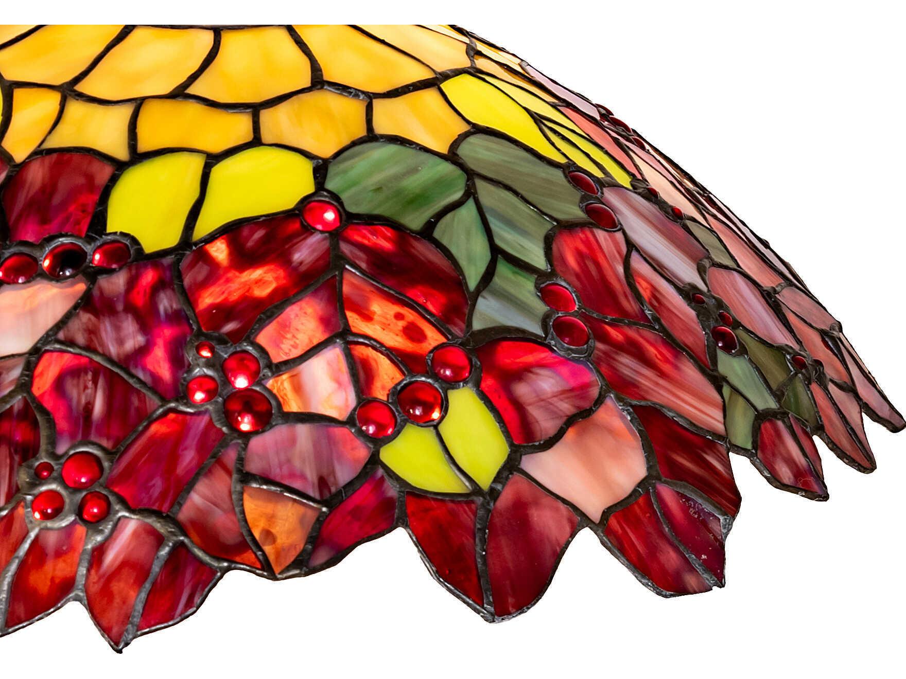 Meyda Poinsettia Mahogany Bronze Shade