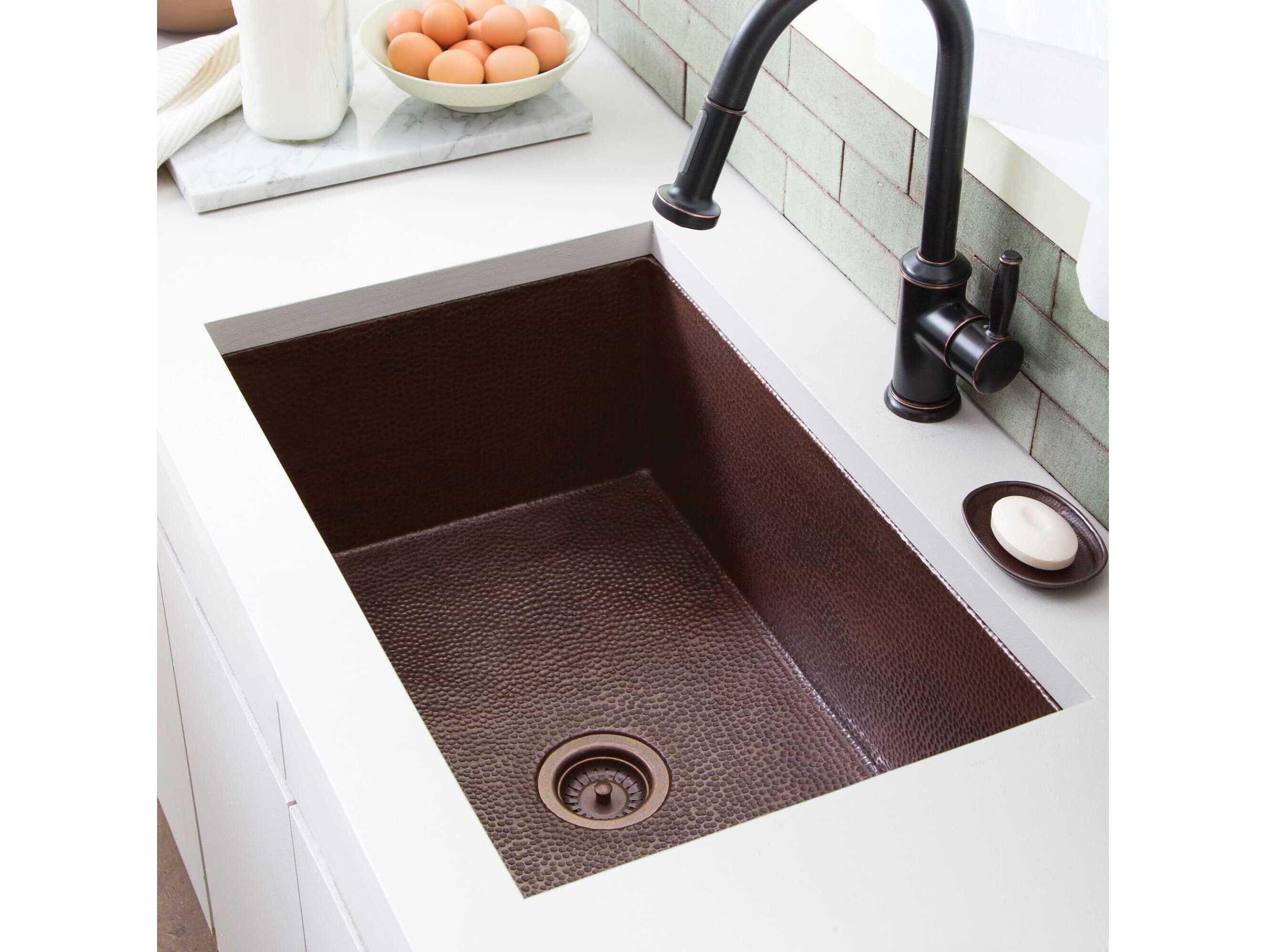 Native Trails Cocina Antique Copper Kitchen Sink
