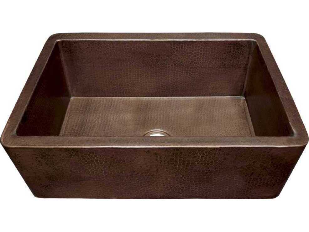 Native Trails Farmhouse Antique Copper Kitchen Sink