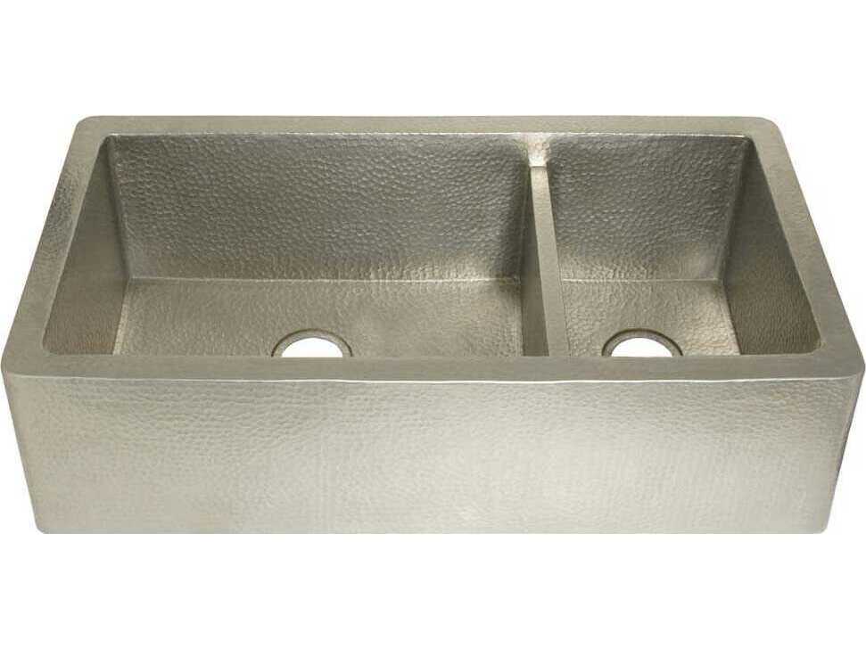 Native Trails Farmhouse Brushed Nickel Duet Pro Kitchen Sink