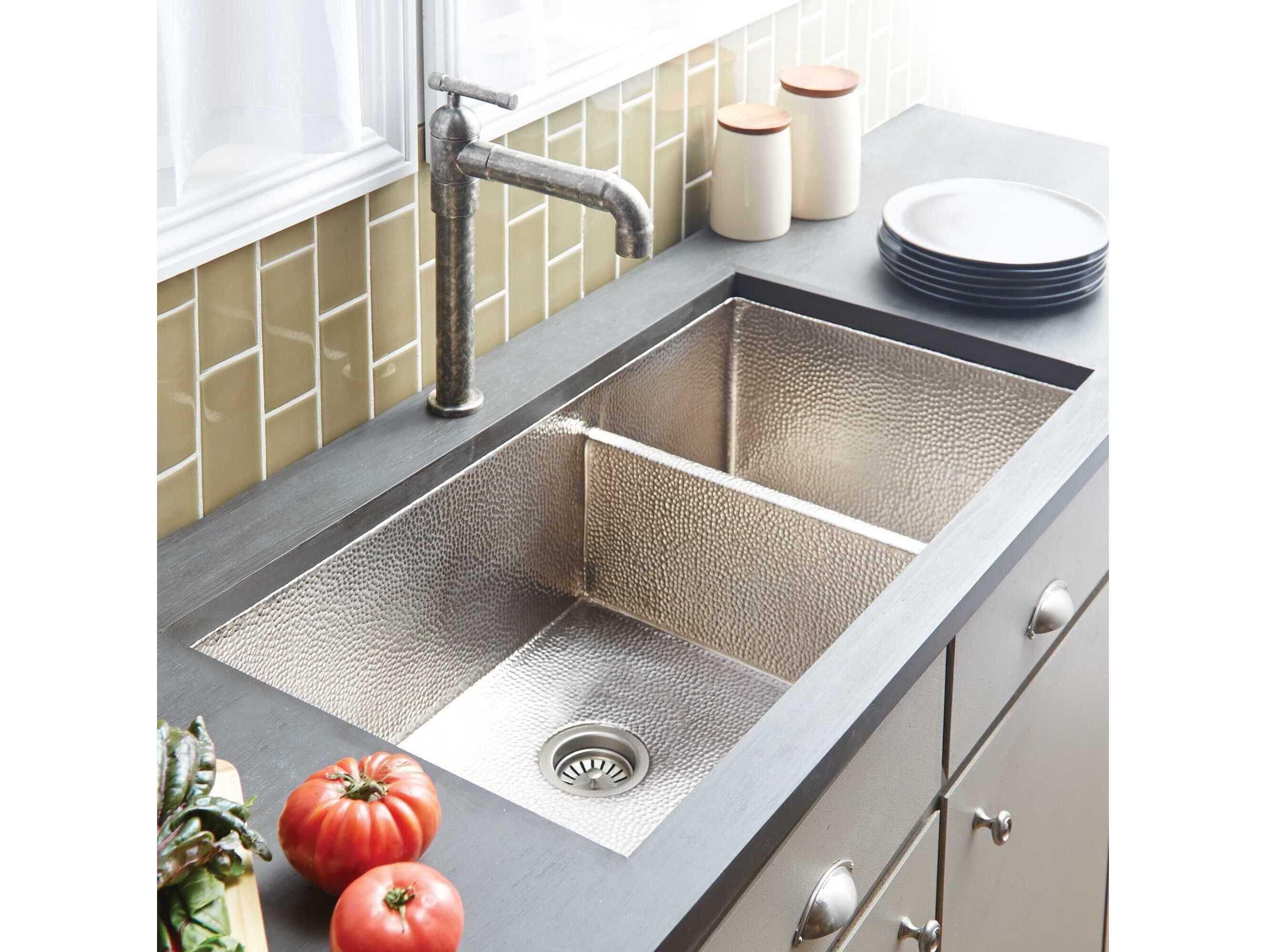 Native Trails Cocina Brushed Nickel Duet Pro Kitchen Sink