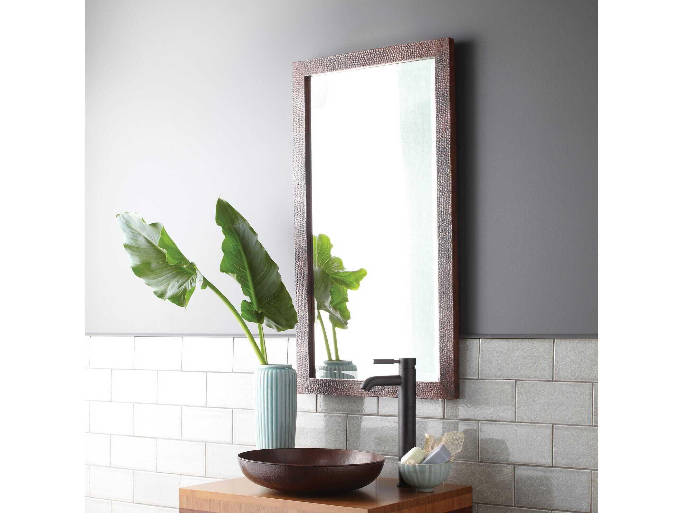 Native Trails Milano Antique Copper Rectangular Wall Mirror