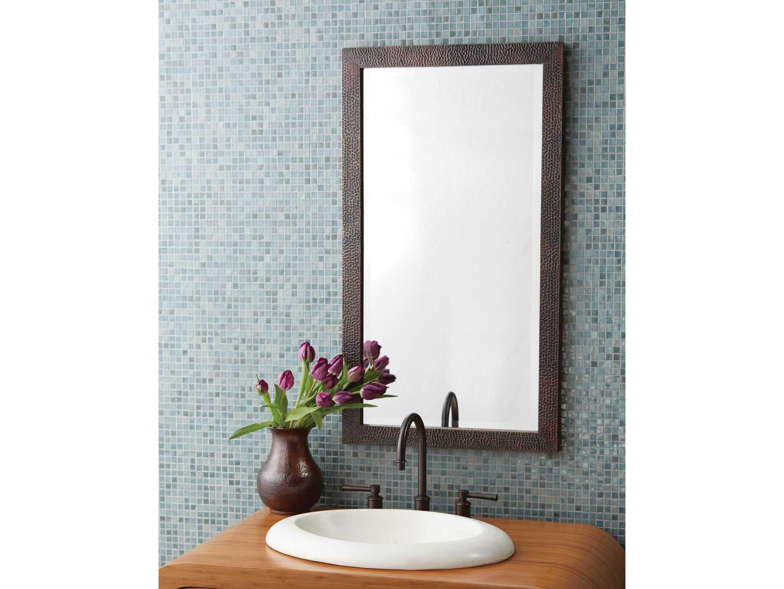 Native Trails Milano Antique Copper Rectangular Wall Mirror