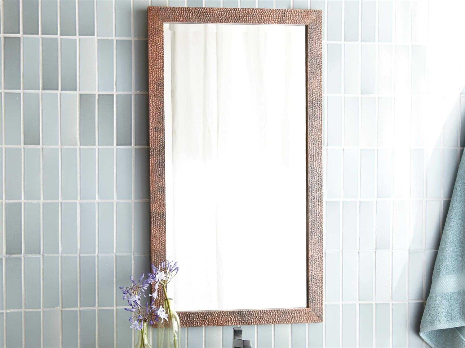 Native Trails Milano Antique Copper Rectangular Wall Mirror