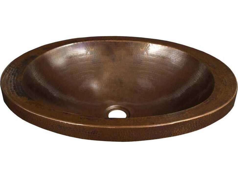 Native Trails Hibiscus Antique Copper Bathroom Sink